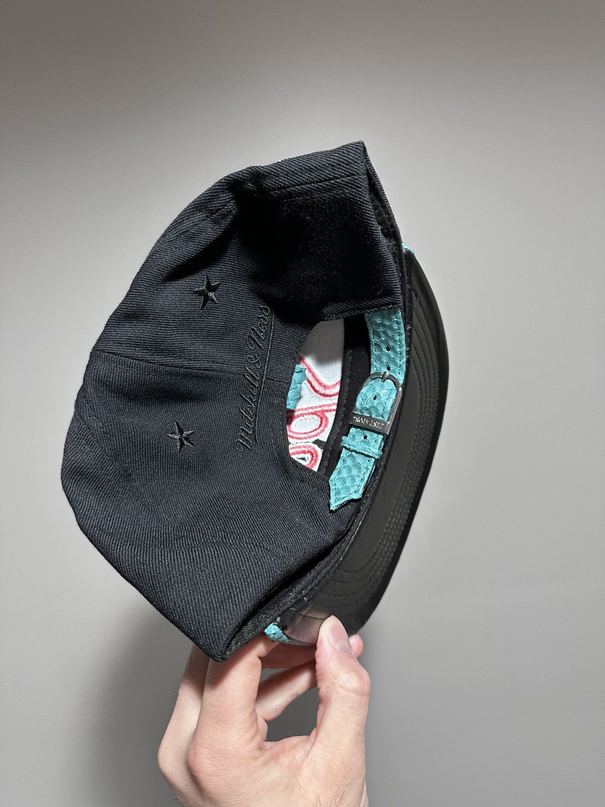 Just Don Just Don x Mitchell & Ness NBA San Antonio Spurs Black Hat Size ONE SIZE - 9 Thumbnail