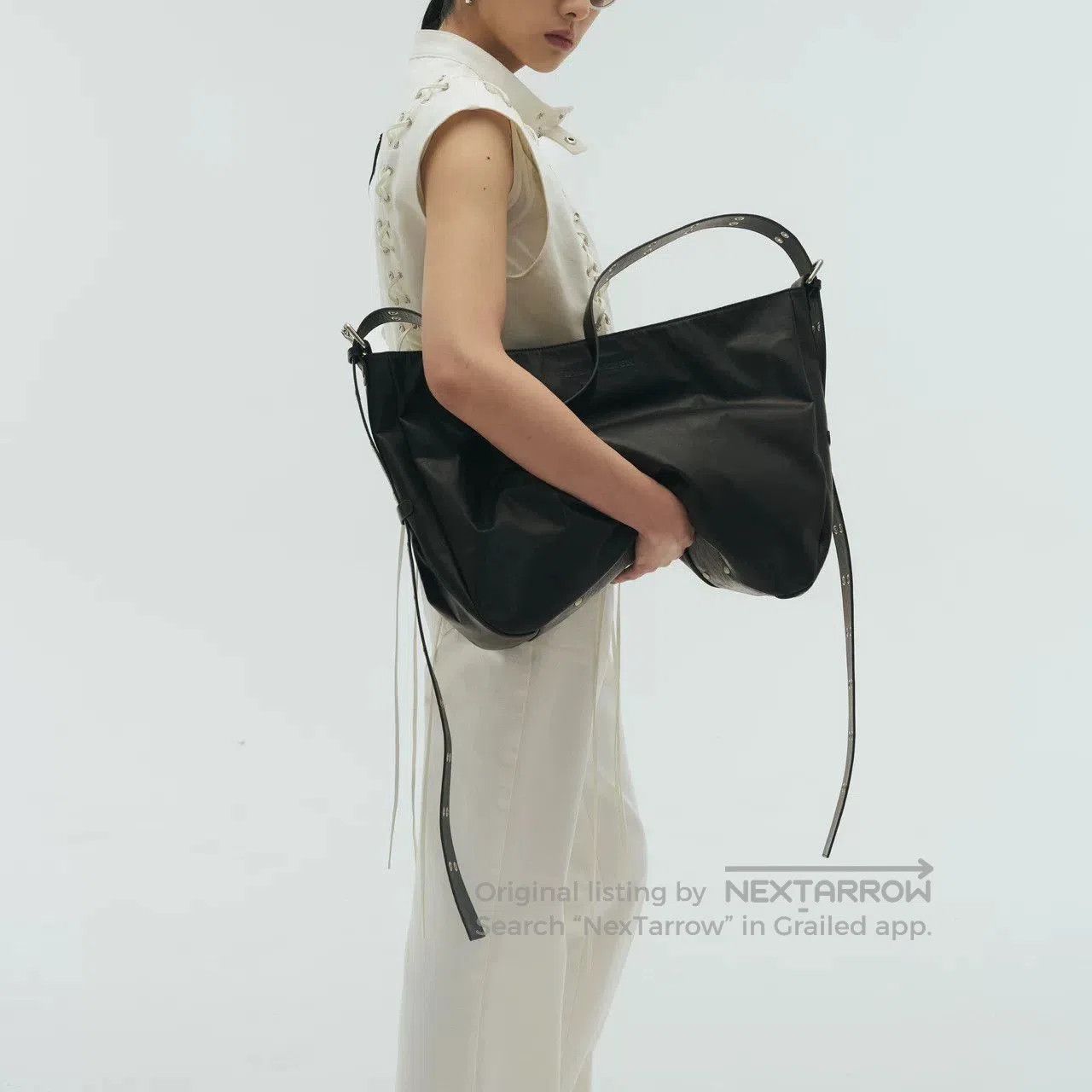 dylan refined punk oil wax leather bag. Size ONE SIZE - 6 Thumbnail