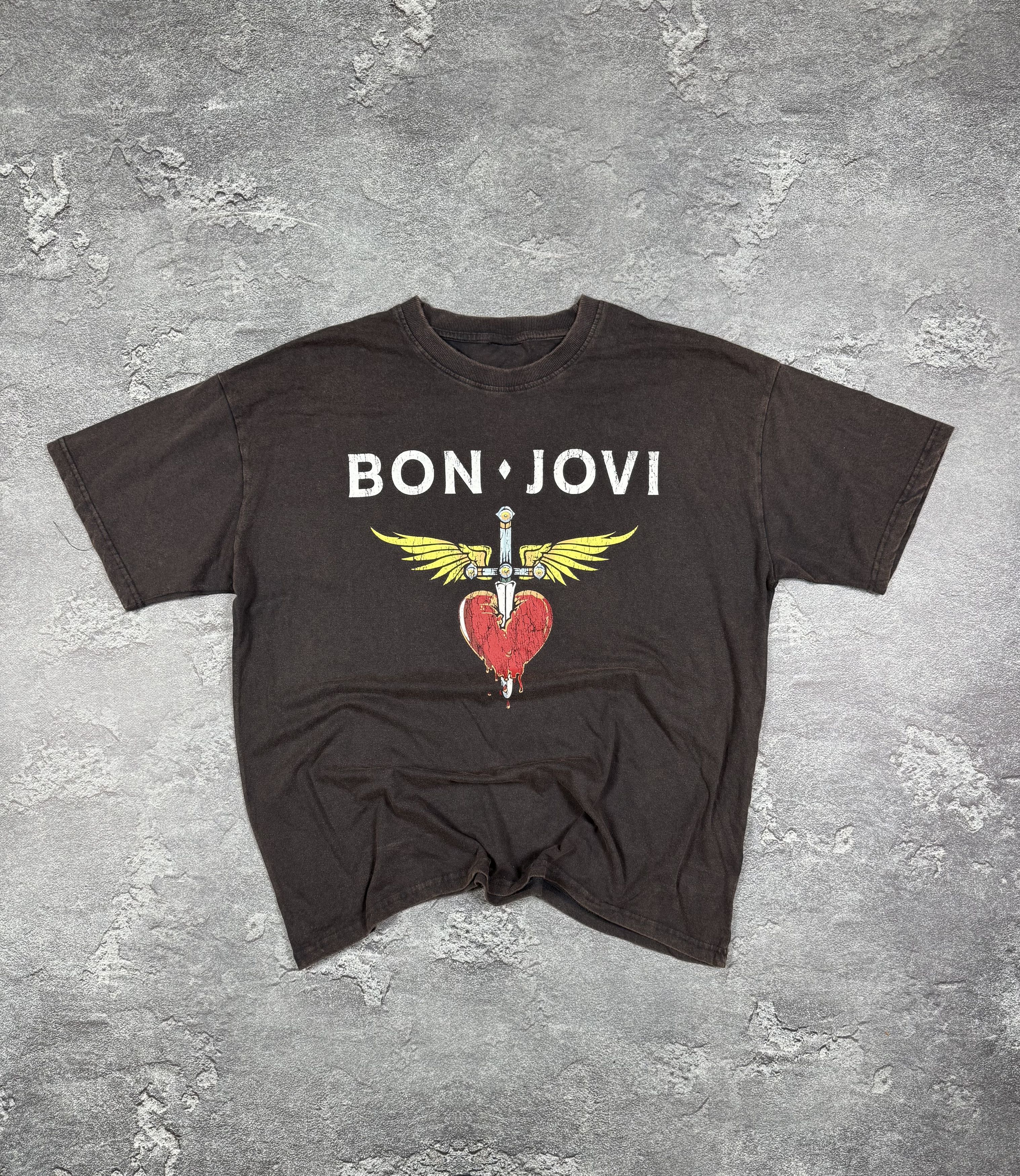 Bon Jovi Bon Jovi Faded T-Shirt Tee Size XL Streetwear Gothic Rock Size US XL / EU 56 / 4 - 1 Thumbnail