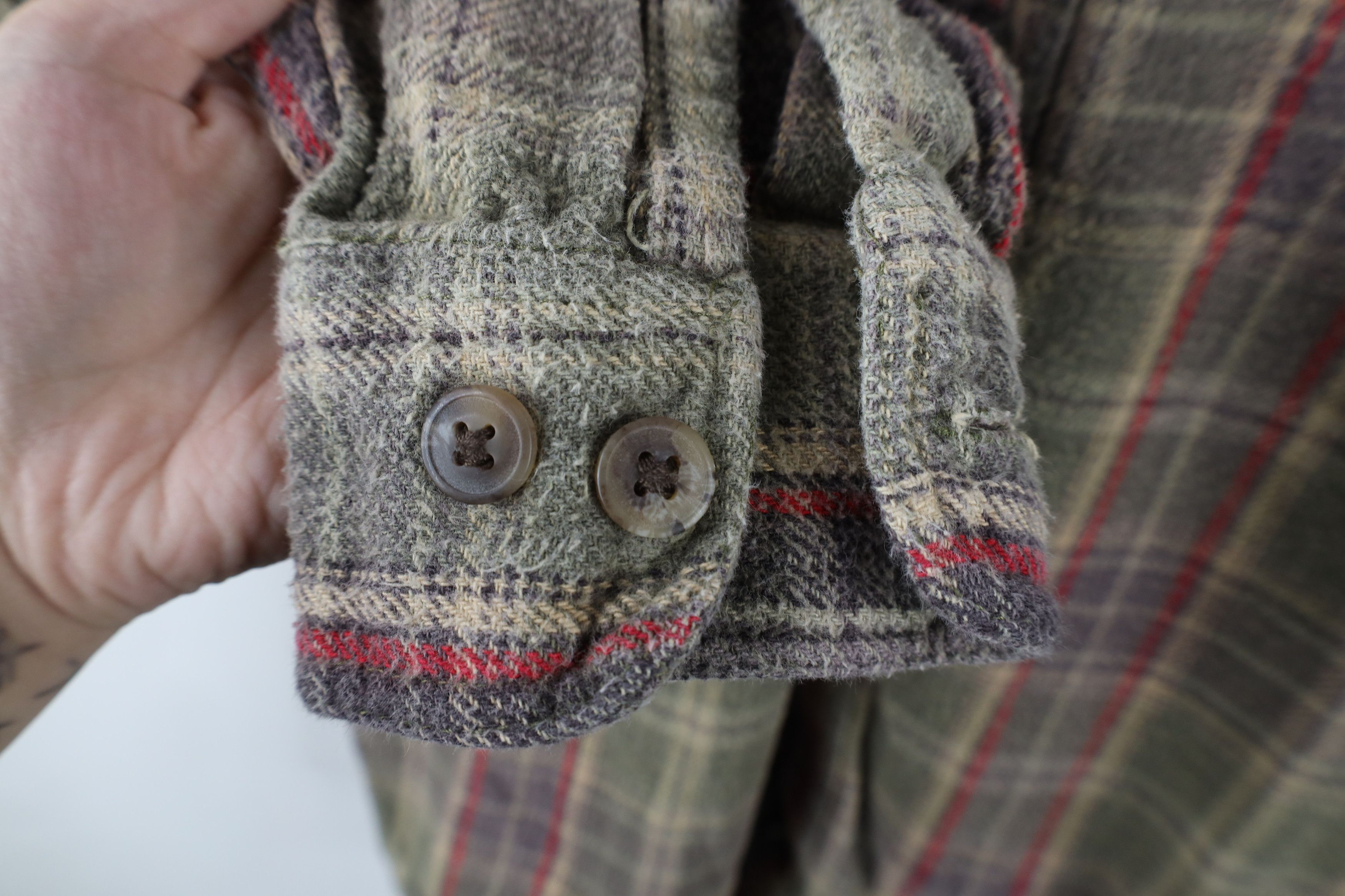 Vintage Vintage 90s Streetwear Rainbow Plaid Flannel Button Shirt Size US M / EU 48-50 / 2 - 4 Thumbnail
