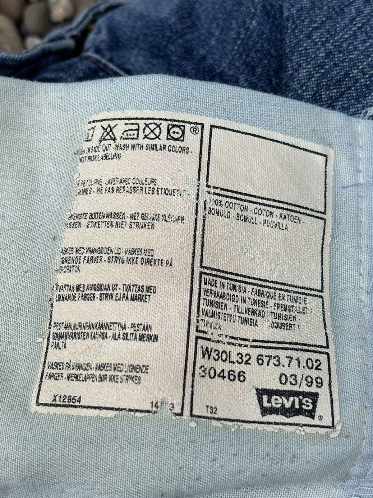 Levi's × Vintage Vintage Levis All Duty 1999 Carpenter Denim Pants Size US 30 / EU 46 - 14 Thumbnail