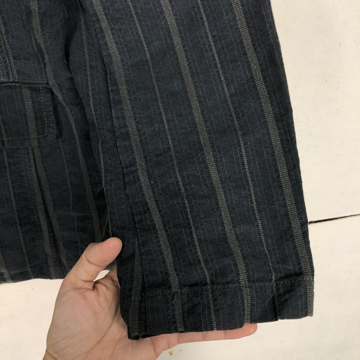 Japanese Brand 🔥SUN FADED DESIGN HICKORY CHORE JACKET ALLIX ISSEY MIYAKE Size US L / EU 52-54 / 3 - 18 Thumbnail