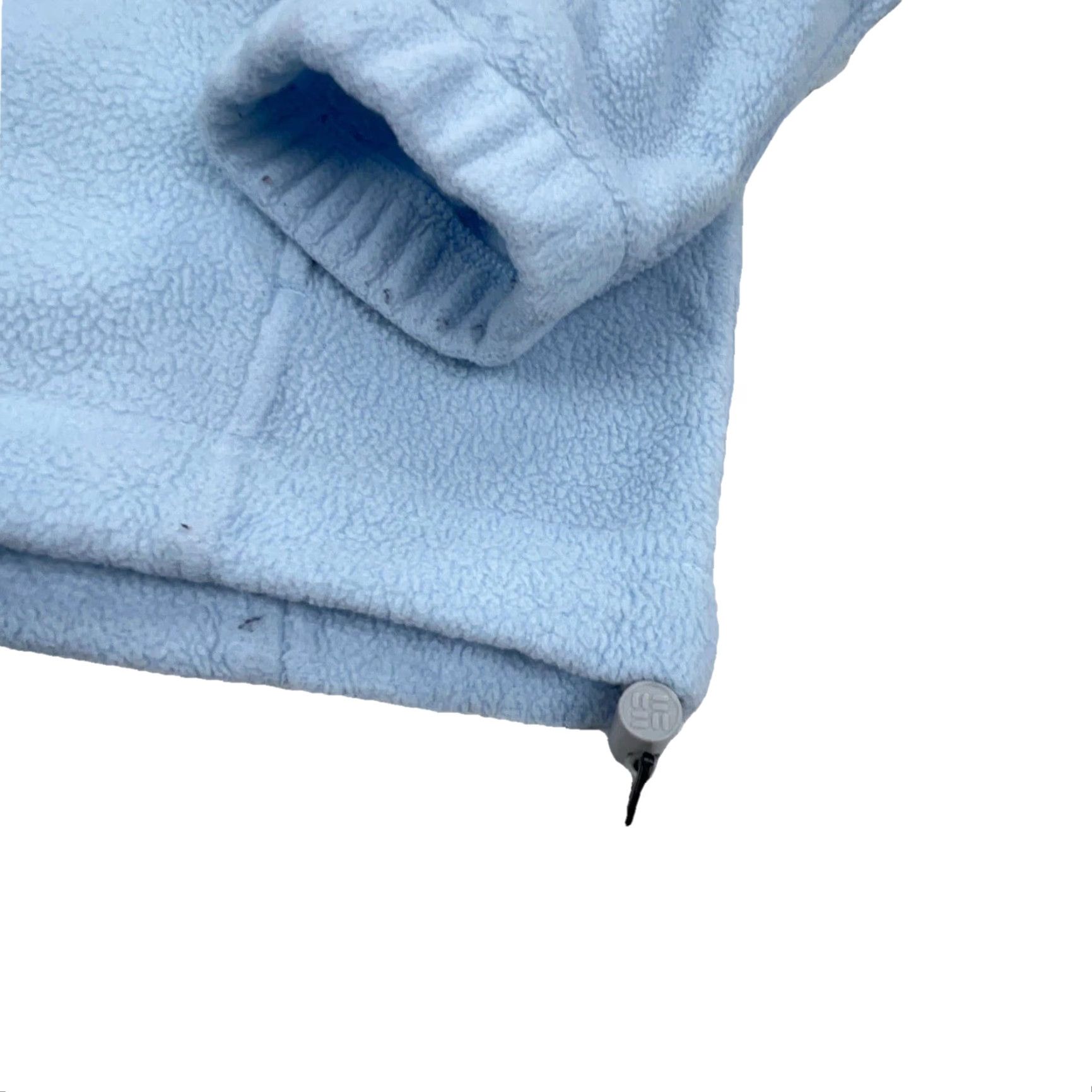 Vintage VINTAGE Columbia Jacket Women Medium Blue Fleece Sweater Coat Core Layer Light Sky VTG Size M / US 6-8 / IT 42-44 - 3 Thumbnail