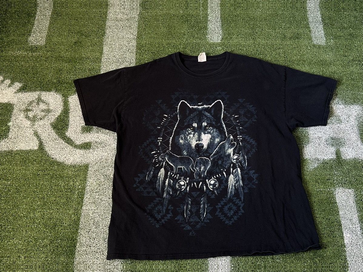 Fruit Of The Loom Vtg Wolf Tee Size US XXL / EU 58 / 5 - 1 Thumbnail