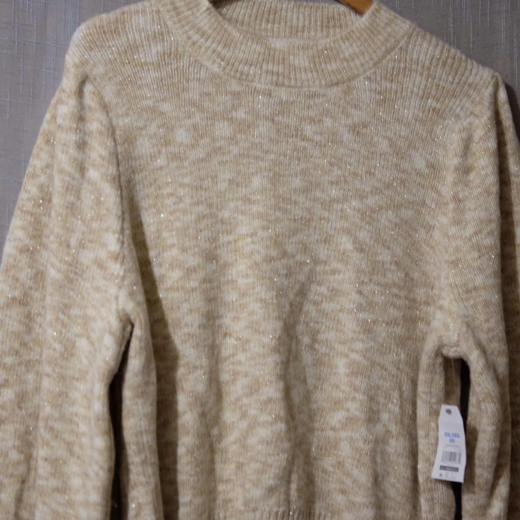 Vintage VINTAGE NWT Time and Tru Mock Neck Sweater Metallic Pullover Women's XXL (20) #A11-38 Size XXL / US 16-18 / IT 52-54 - 2 Thumbnail
