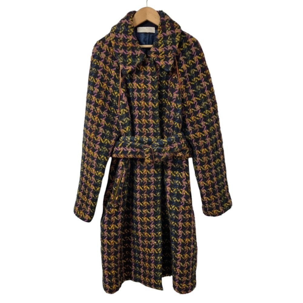 Other Other Mantu Houndstooth Tweed Coat Textile Outerwear DUTY FREE for USA Size ONE SIZE - 1 Thumbnail