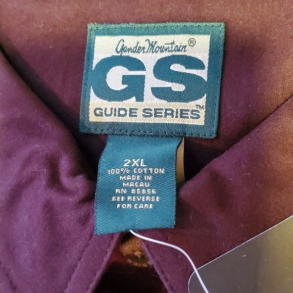 Vintage Gander Mountain Guide Series EggPlant Dark Purple LSleeve Fl Size US XXL / EU 58 / 5 - 2 Thumbnail