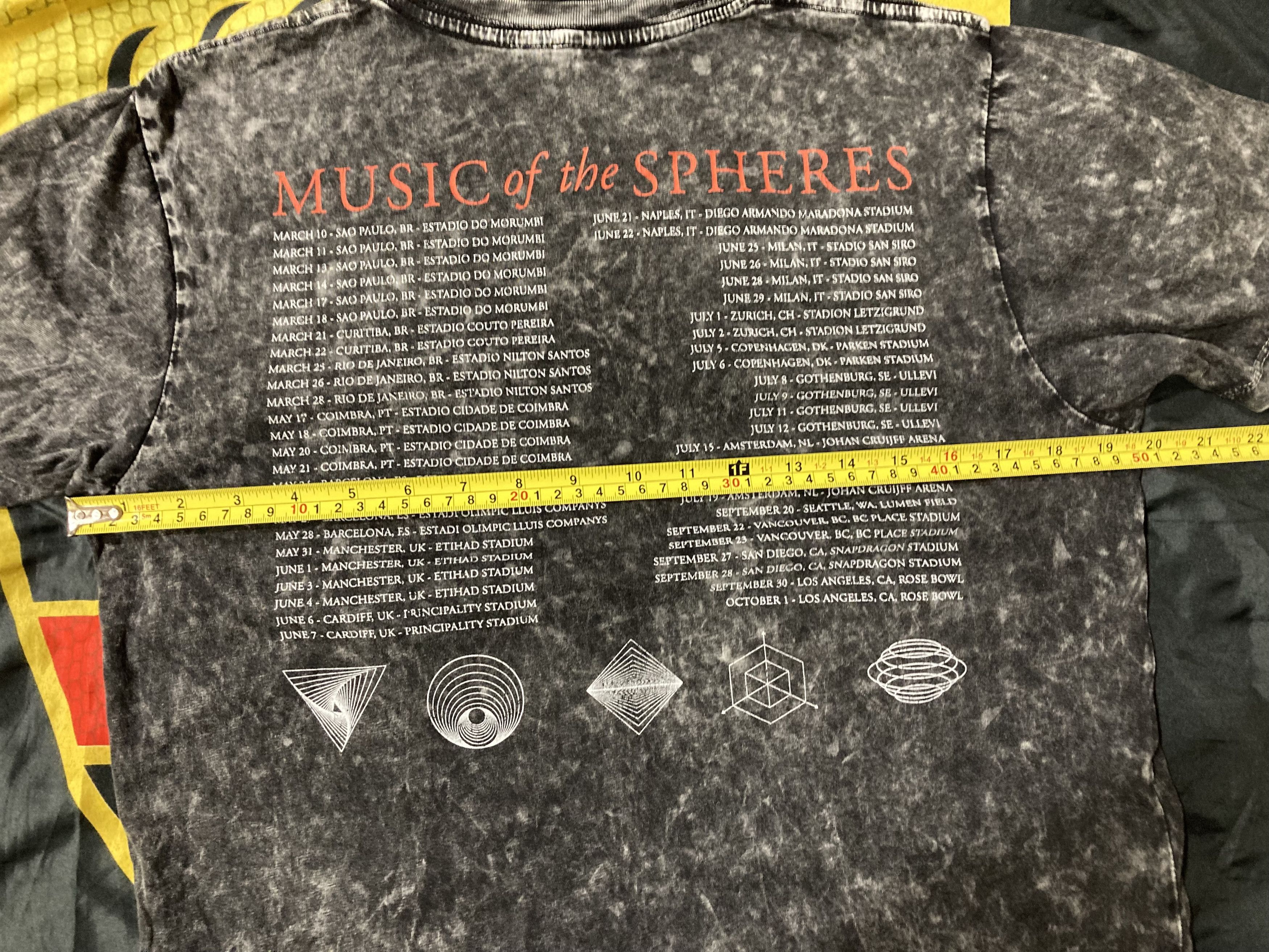 Band Tees Coldplay Music Of The Spheres Tour Alien Radio Size US S / EU 44-46 / 1 - 7 Thumbnail