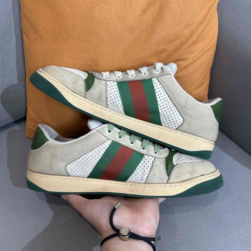 Gucci Gucci Screener Vintage Sneakers for Men - Size US 10.5 / EU 43-44 - 7 Thumbnail