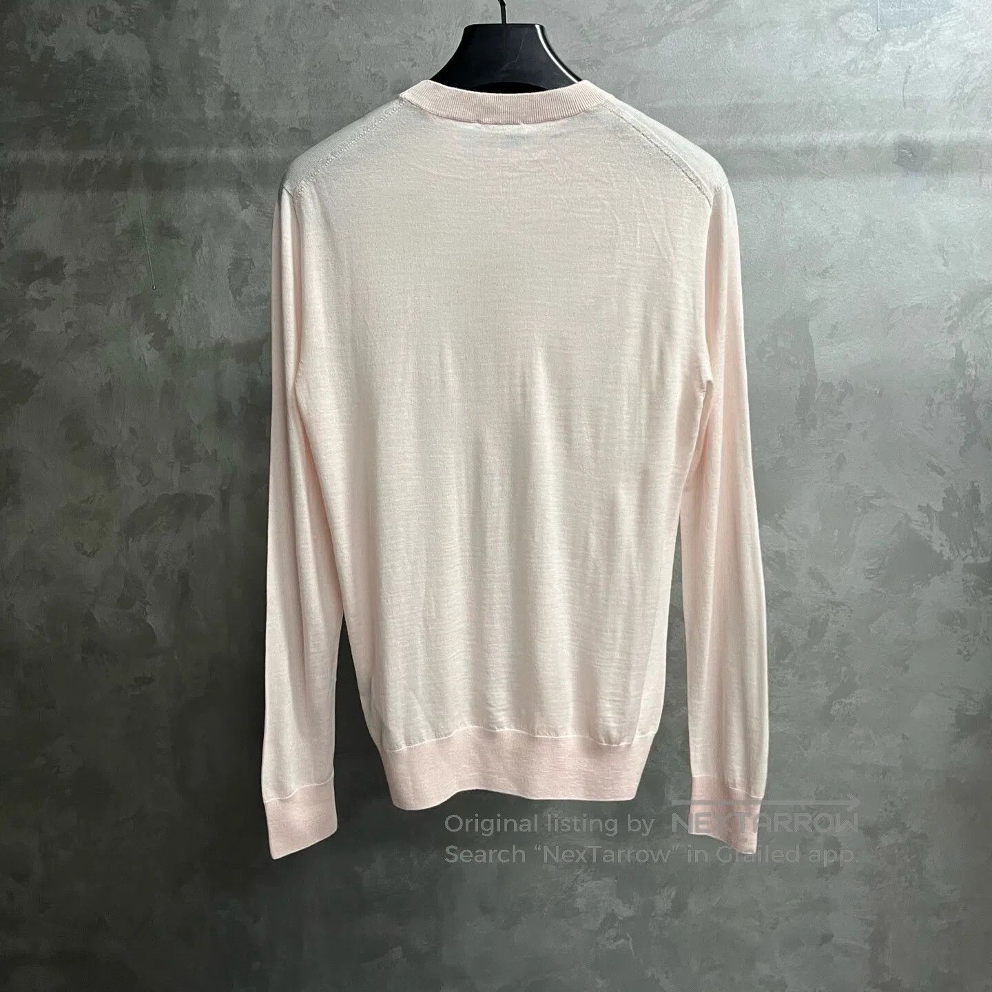 Dior Dior Long-sleeved wool knit sweater in plain stitch| Size S / US 4 / IT 40 - 5 Thumbnail