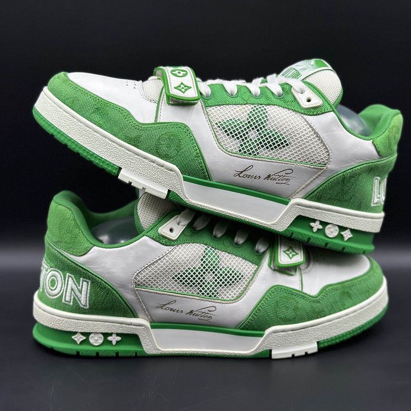 Louis Vuitton Louis Vuitton Trainer Fashion Sneakers in White Green -2508 Size US 9 / EU 42 - 6 Thumbnail