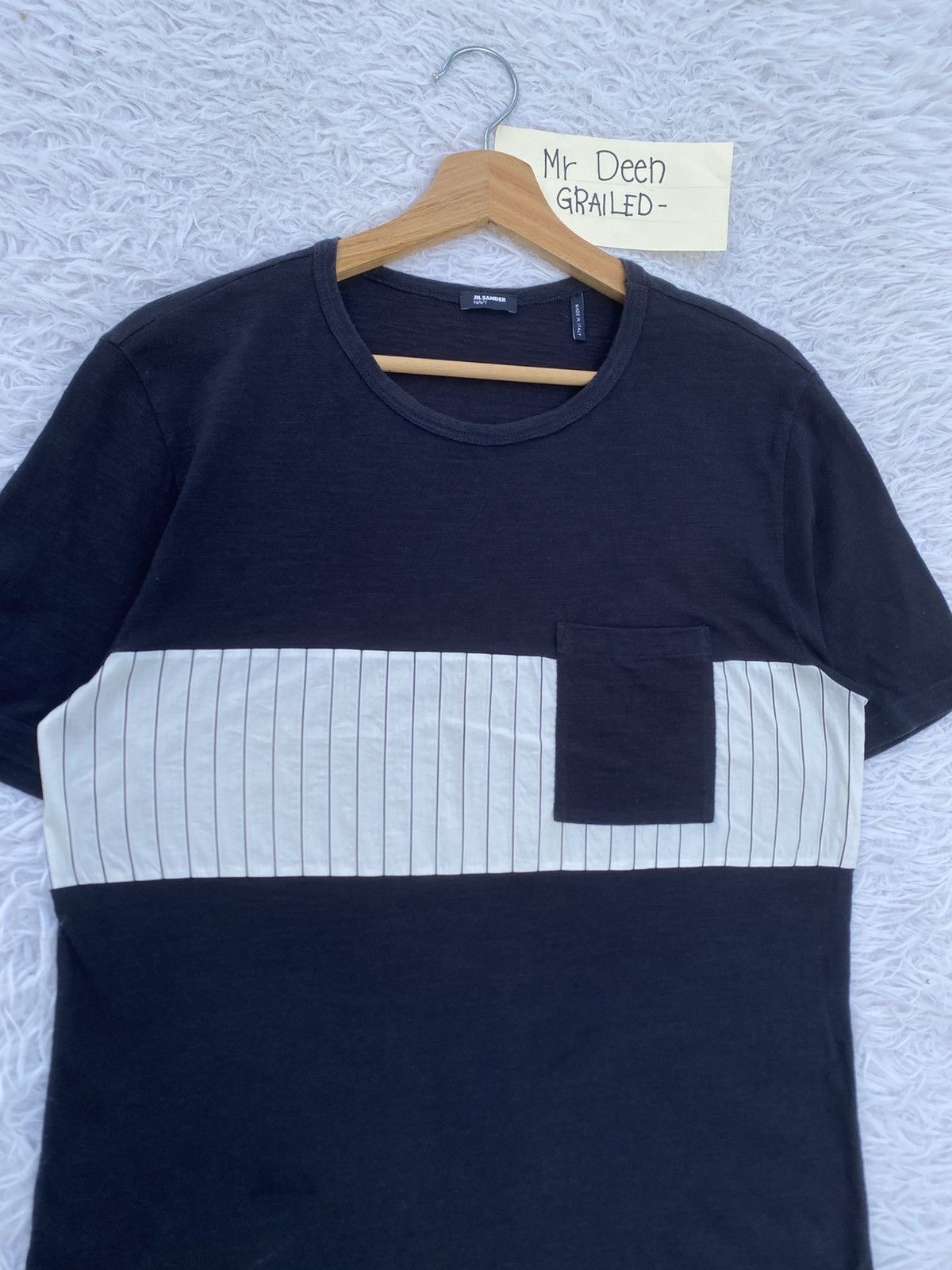 Jil Sander Rare Jil Sander Stripes Pocket Tshirt Size US M / EU 48-50 / 2 - 6 Thumbnail