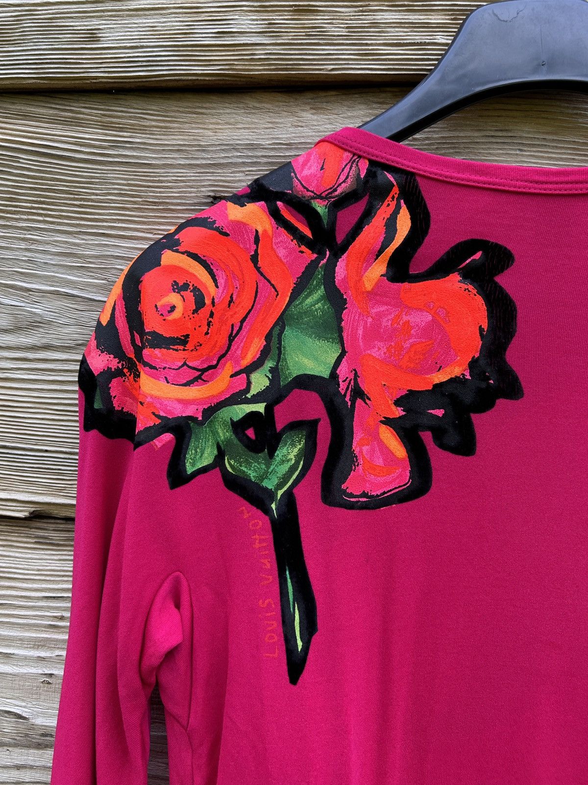 Louis Vuitton × Stephen Sprouse Louis Vuitton Stephen Sprouse Floral Rose Long Sleeve Dress Size XXS / US 00 / IT 34 - 7 Thumbnail
