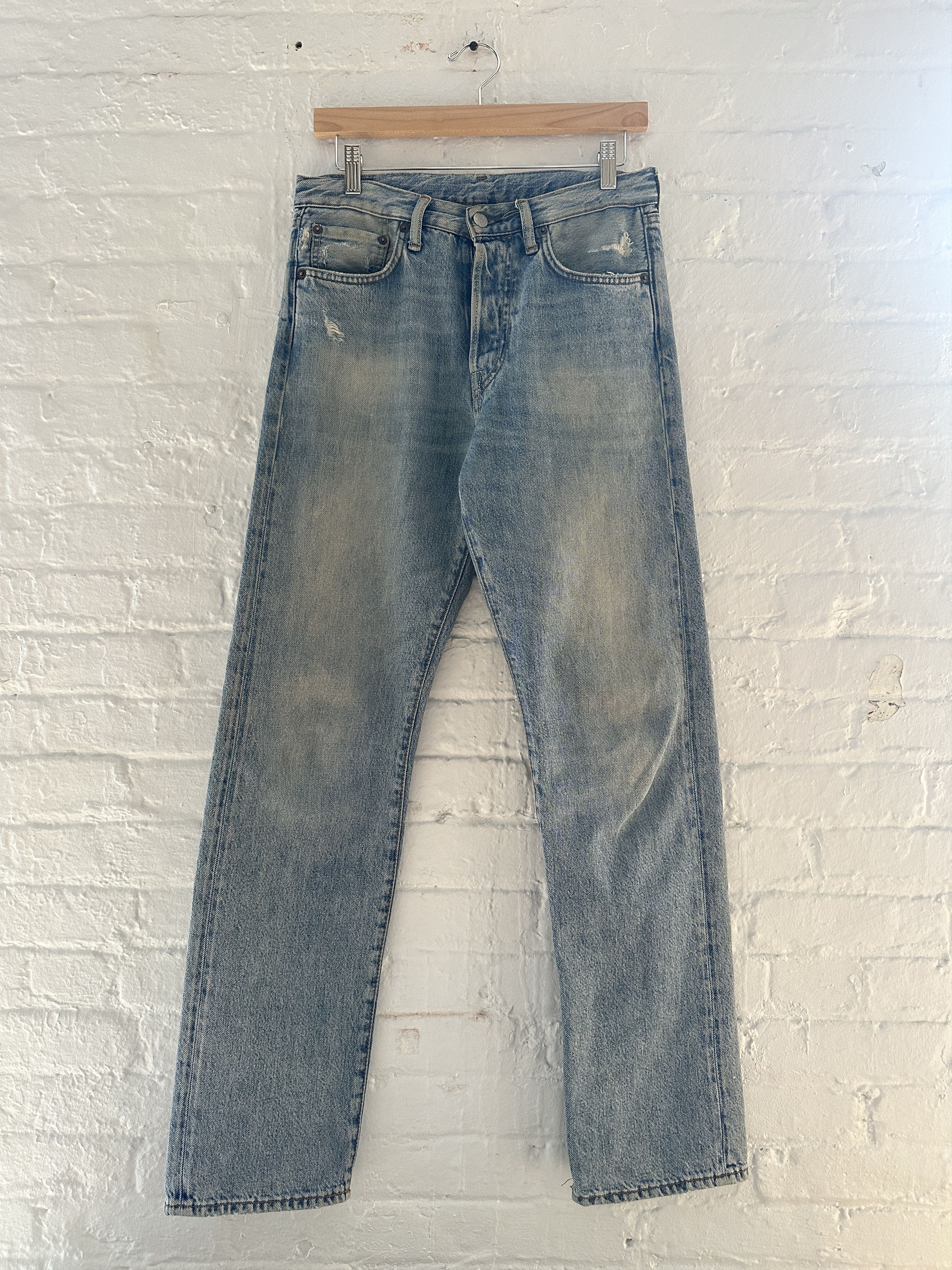 Acne Studios Acne Studios 1996 Light Blue Trash Jeans Size US 30 / EU 46 - 1 Thumbnail