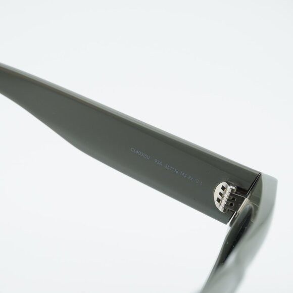 Celine Celine CL40315U 93A Sunglasses Green Geometric Frame, Smoke Size ONE SIZE - 7 Thumbnail