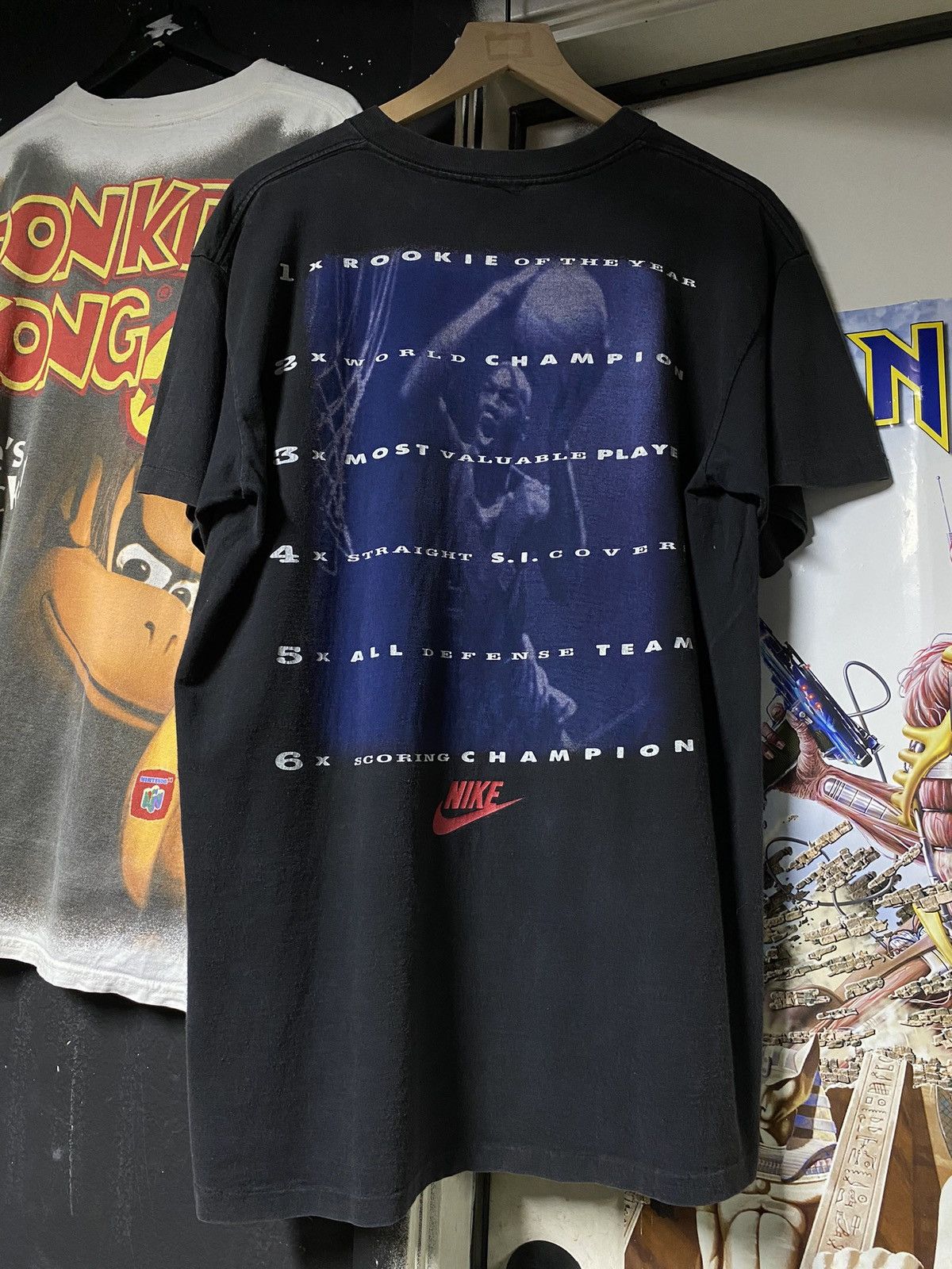 Nike × Vintage Vintage 90’s Michael Jordan Nike T-Shirt Adult Size Large Size US L / EU 52-54 / 3 - 3 Thumbnail