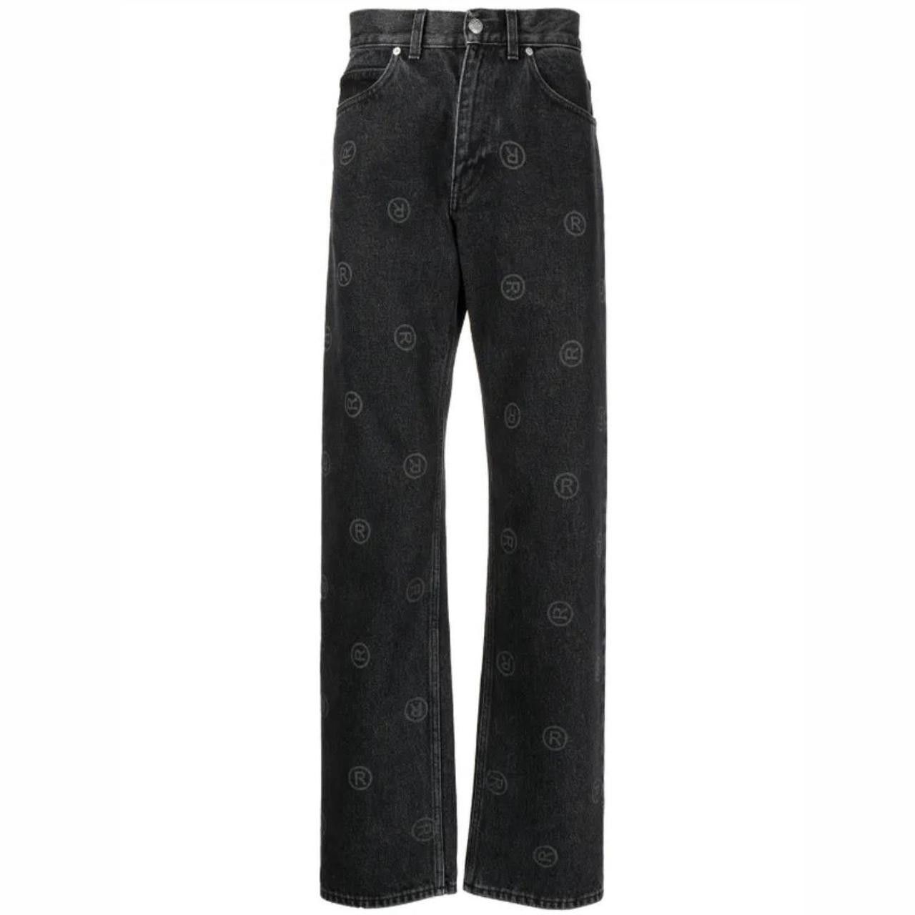 Martine Rose "R" logo print straight leg jeans Size US 34 / EU 50 - 1 Thumbnail