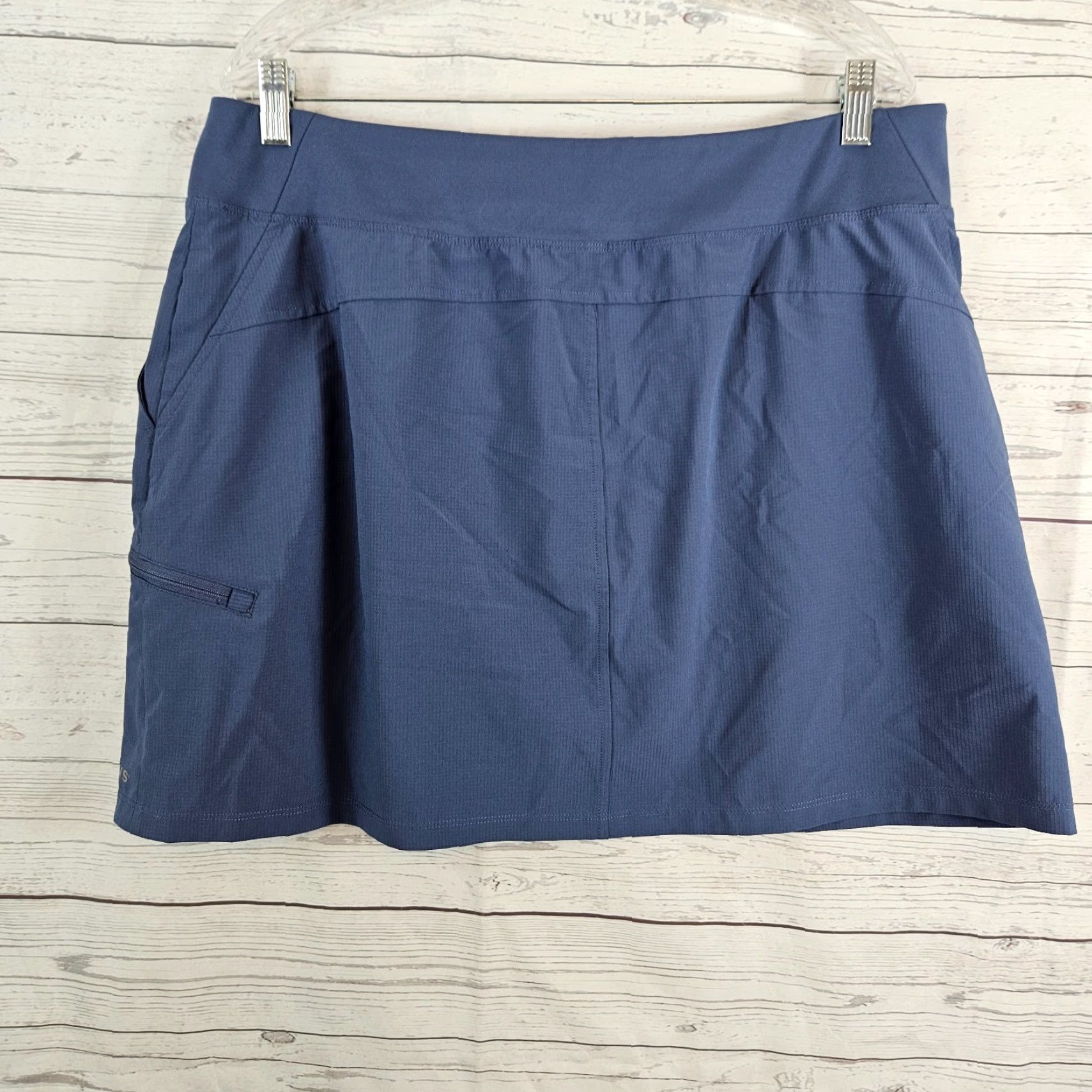 Orvis Orvis Skort Womens XL Solid Blue Pull On Pockets Athletic Size ONE SIZE - 3 Thumbnail