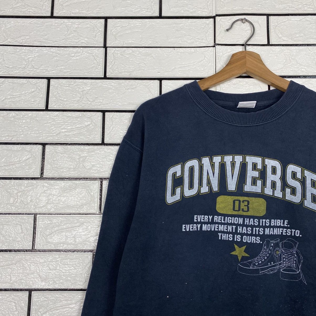Japanese Brand Vintage Sweatshirt Converse Big Logo Size US L / EU 52-54 / 3 - 8 Thumbnail