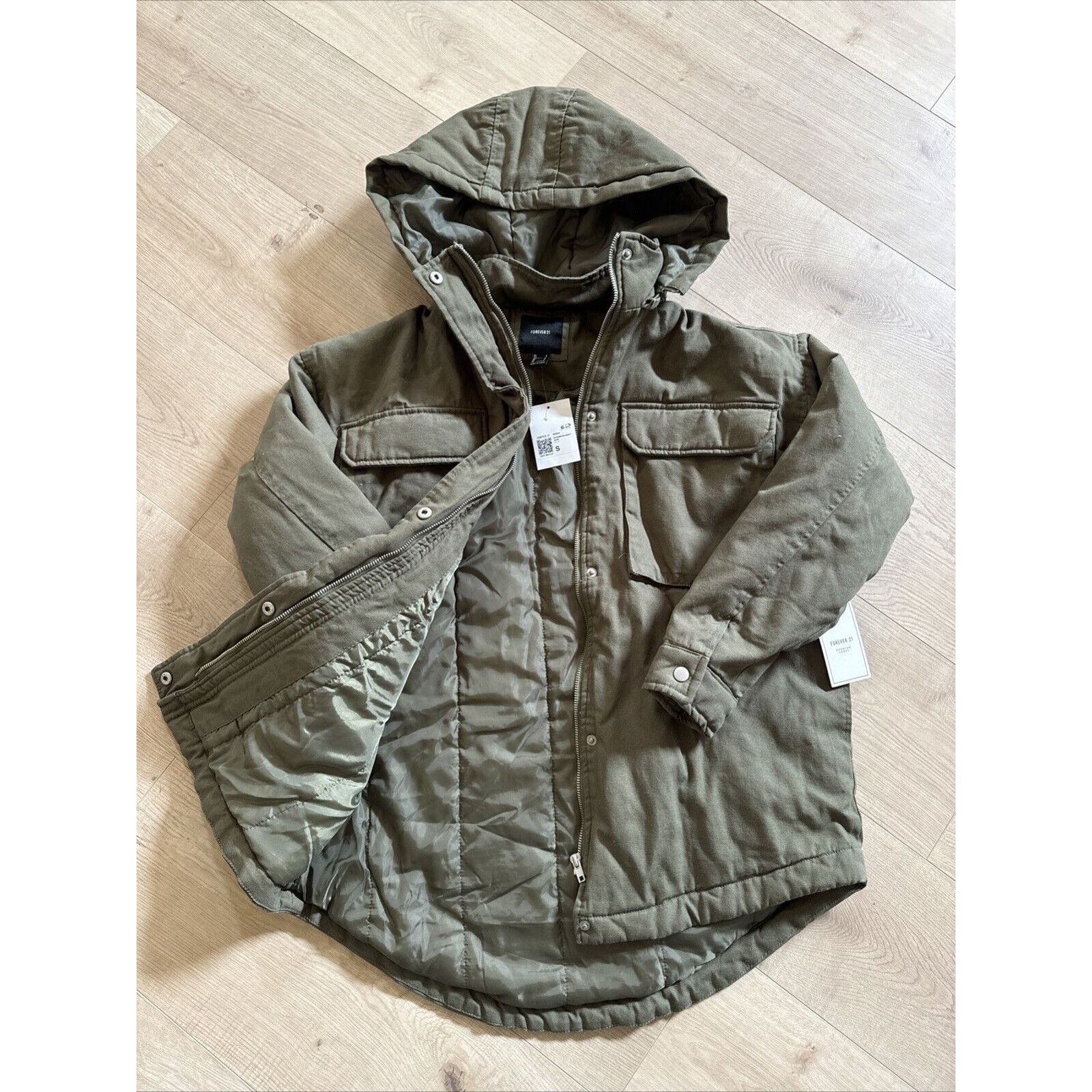Forever 21 New Forever 21 Women’s Green Outwear/Jacket Size S Green Size S / US 4 / IT 40 - 5 Thumbnail