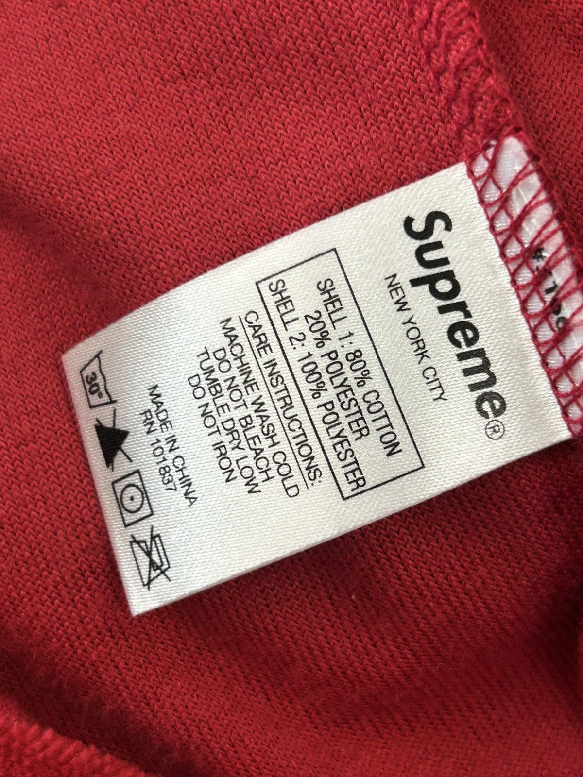 Supreme Supreme Velour Baseball Red Jersey Size Large Size US L / EU 52-54 / 3 - 8 Thumbnail