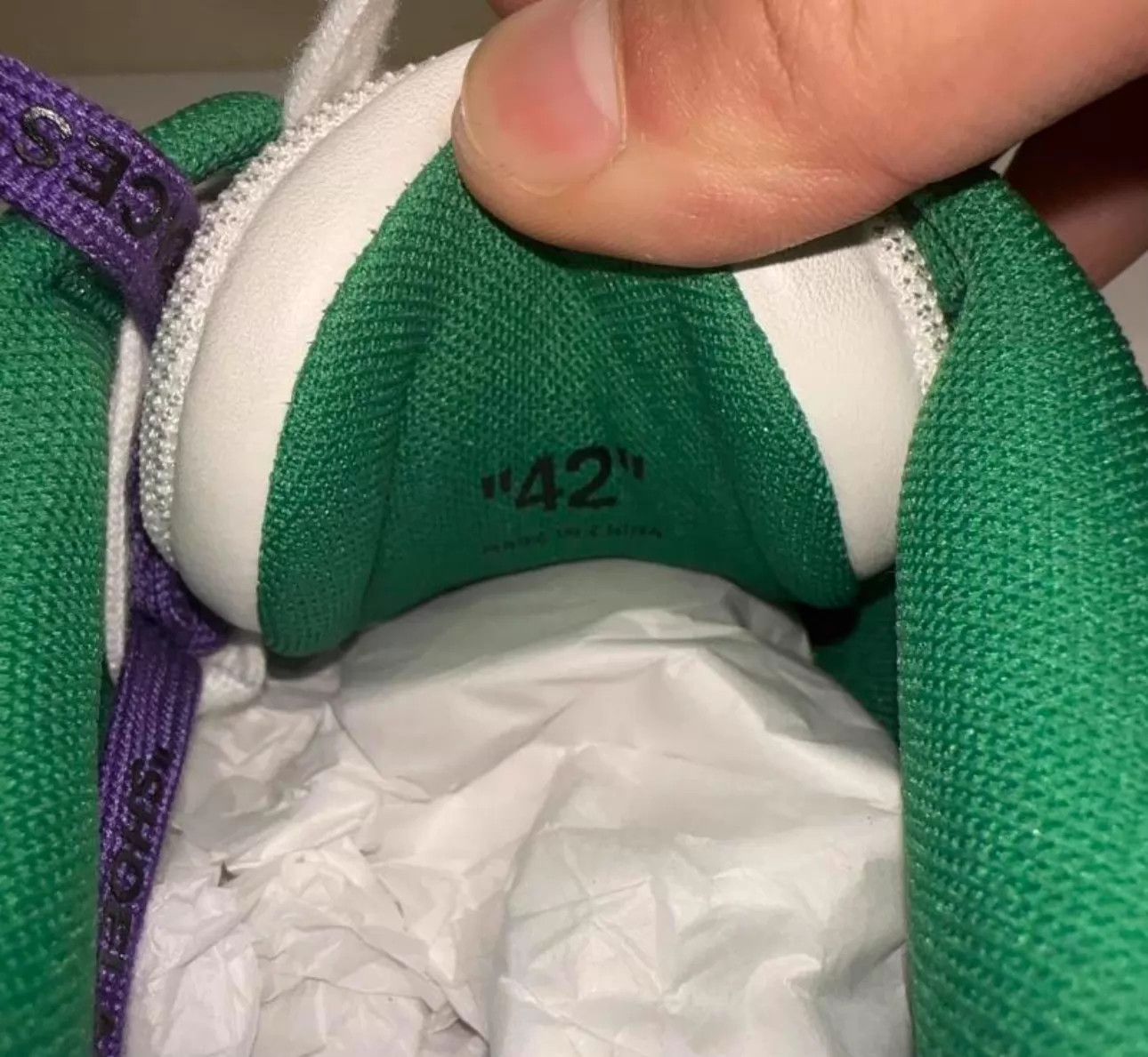 Off-White OFF-WHITE OOO Thick Sole Distressed Low Top Wht/Green Size US 9 / EU 42 - 5 Thumbnail