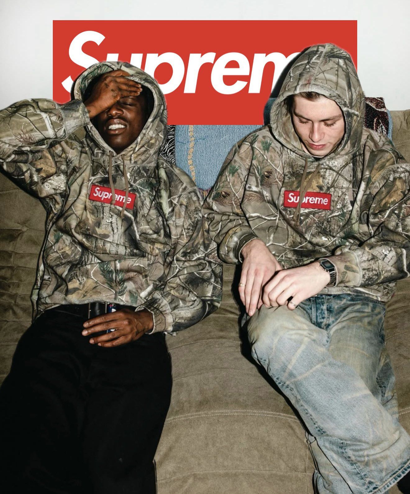 Supreme Realtree camo Box Logo Hooded Hoodie Sweatshirt FW25