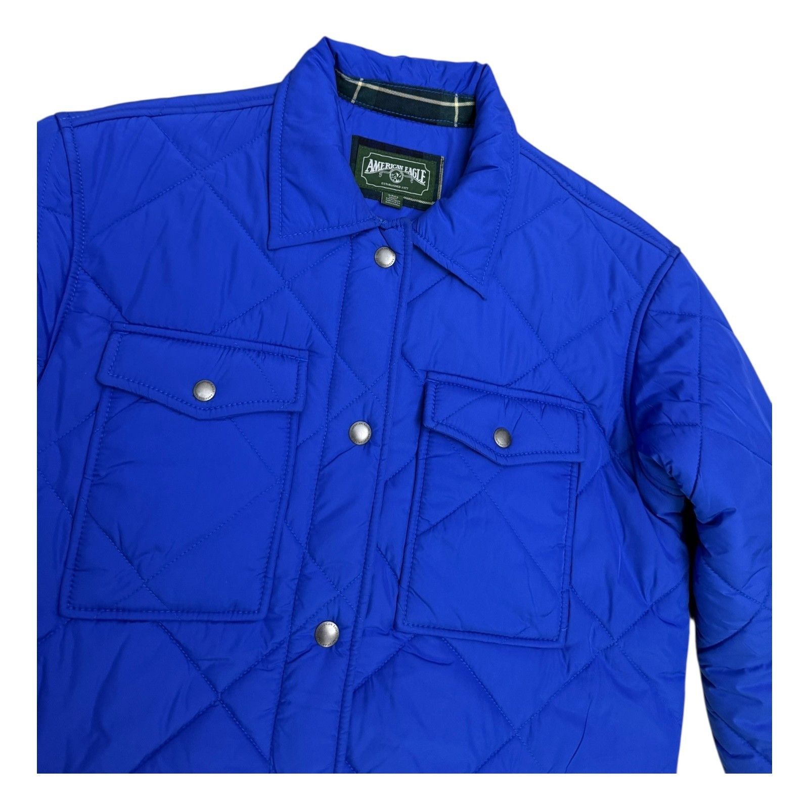American Eagle Outfitters AMERICAN EAGLE Quilted Vibrant Puffer Parka Jacket Small Size S / US 4 / IT 40 - 4 Thumbnail