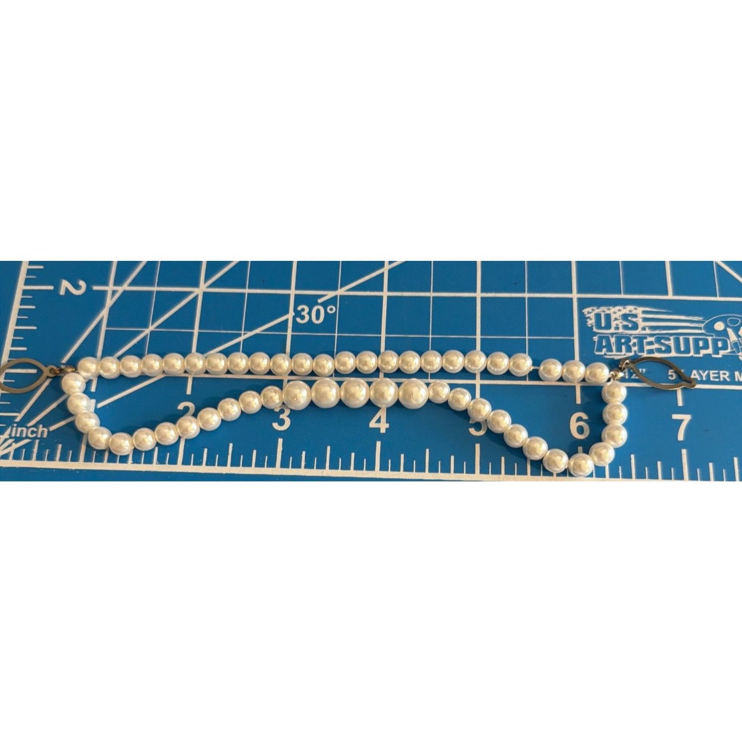 Other Vintage Faux Pearl Double Strand Sweater Clip Button Attachm Size ONE SIZE - 4 Thumbnail