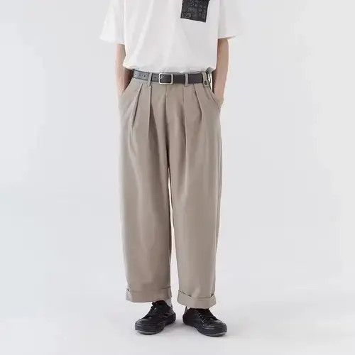Japanese Brand 20AW Indigo Union Japan Grey Khaki Oversized Pants Size US 32 / EU 48 - 1 Thumbnail