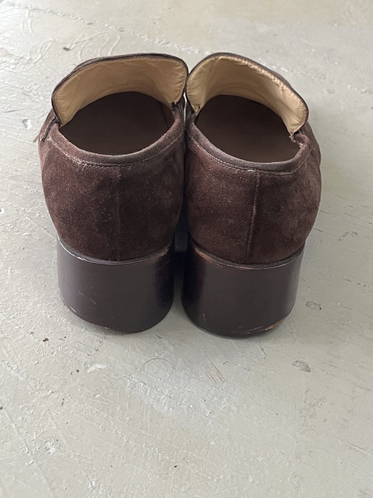 Gucci Vintage Gucci Tom Ford Era Horsebit Suede Leather Loafers Size US 7 / IT 37 - 9 Thumbnail