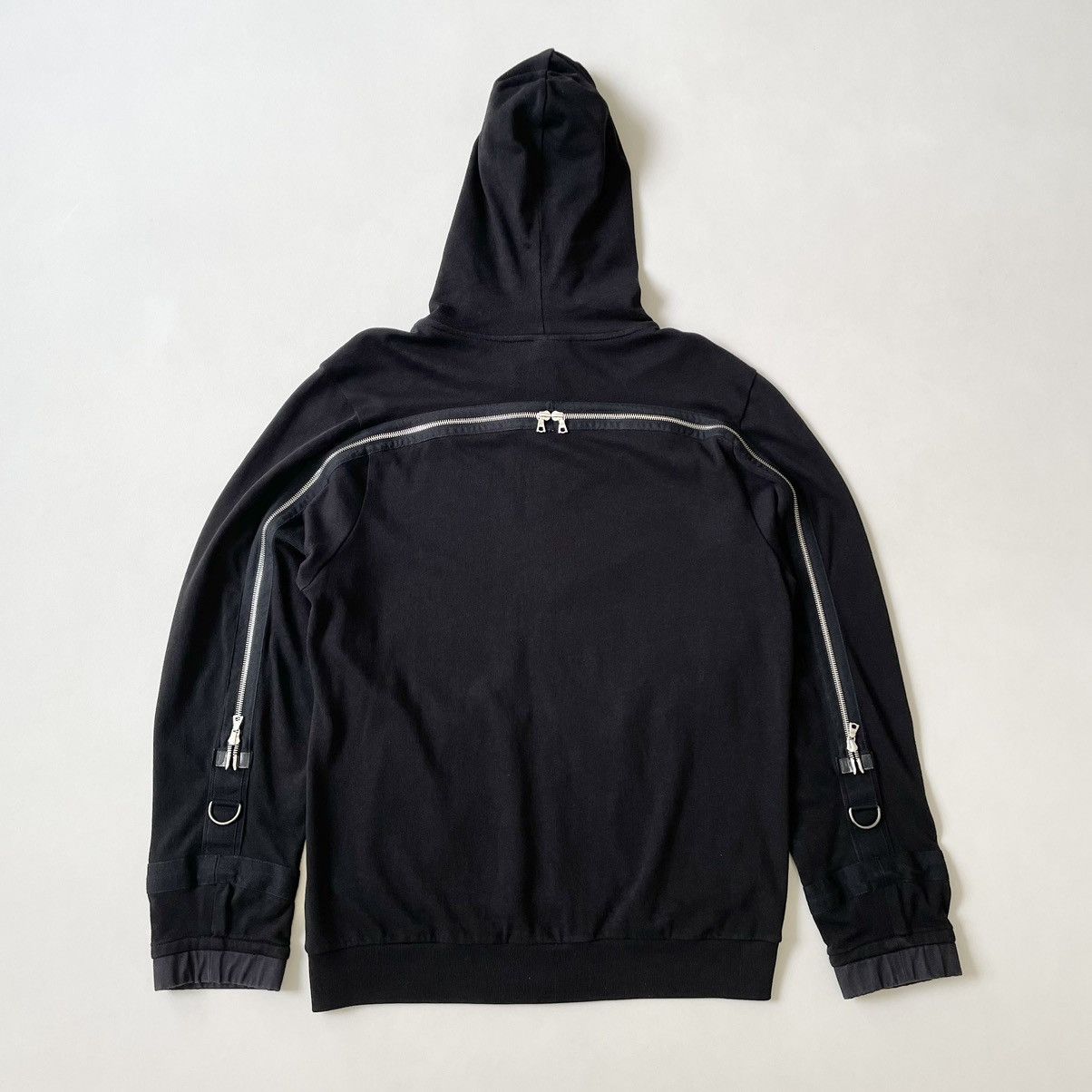 Dries Van Noten Sample A/W 14 Black Cotton Back Zip Hoodie Size US M / EU 48-50 / 2 - 1 Thumbnail