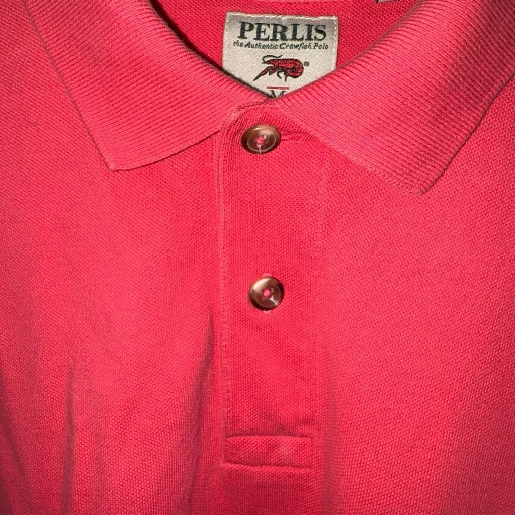 Perlis Salmon Red Perlis Pique Mesh Crawfish Polo Shirt M Size US M / EU 48-50 / 2 - 5 Thumbnail