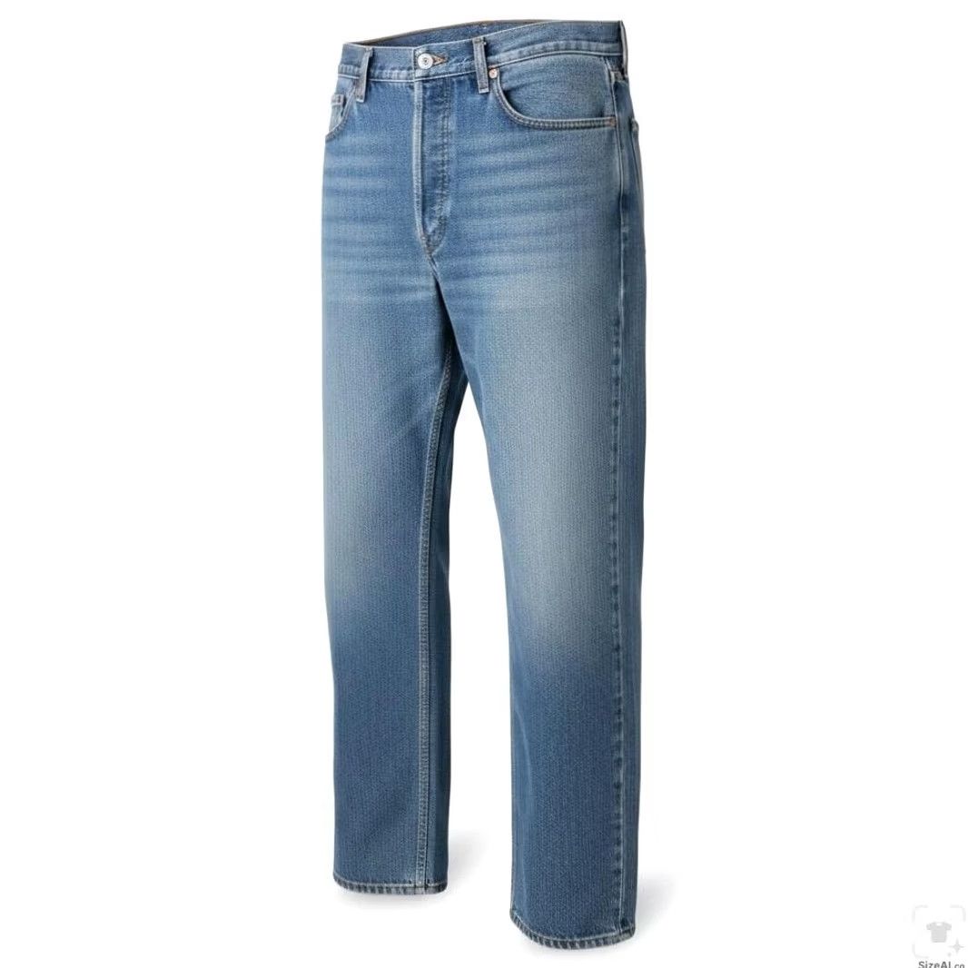 Levi's Levi's 550 Jeans Mens 40x32 Blue Medium Wash Relaxed Tapered Denim Zip Fly Size US 40 / EU 56 - 2 Thumbnail