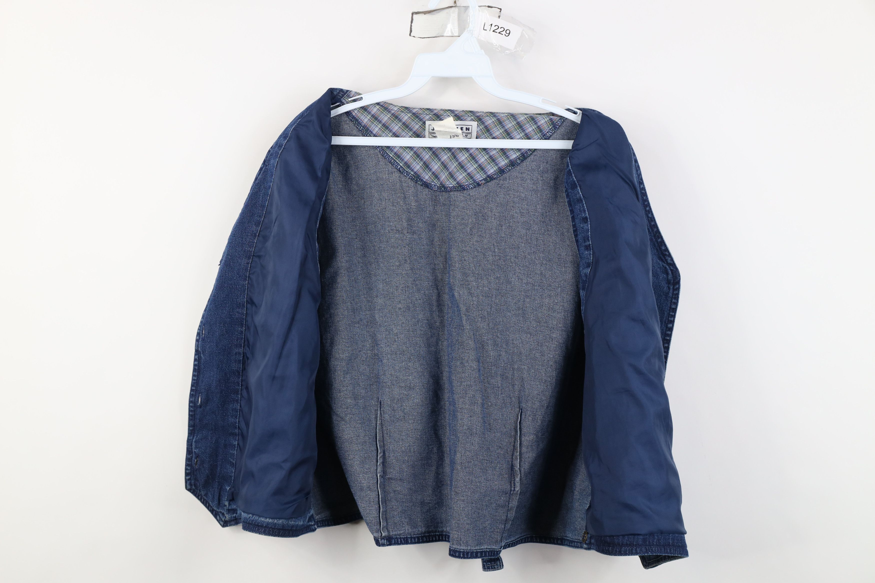 Vintage Vintage 90s Streetwear Striped Buckle Back Denim Vest Jacket Size XXL / US 16-18 / IT 52-54 - 10 Thumbnail
