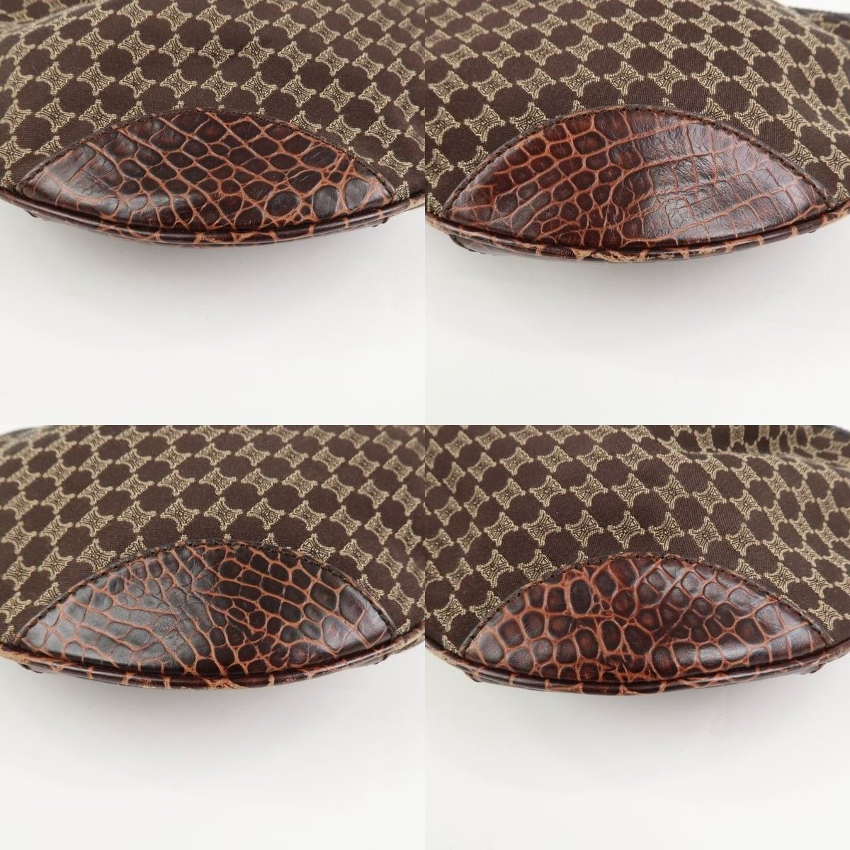Celine Celine Macadam Canvas Shoulder Bag Brown Size ONE SIZE - 5 Thumbnail