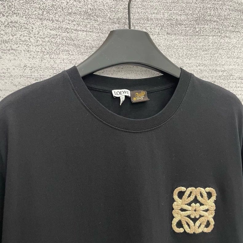 Loewe LOEWE Embroidered loose round neck short sleeves Size L / US 10 / IT 46 - 2 Thumbnail