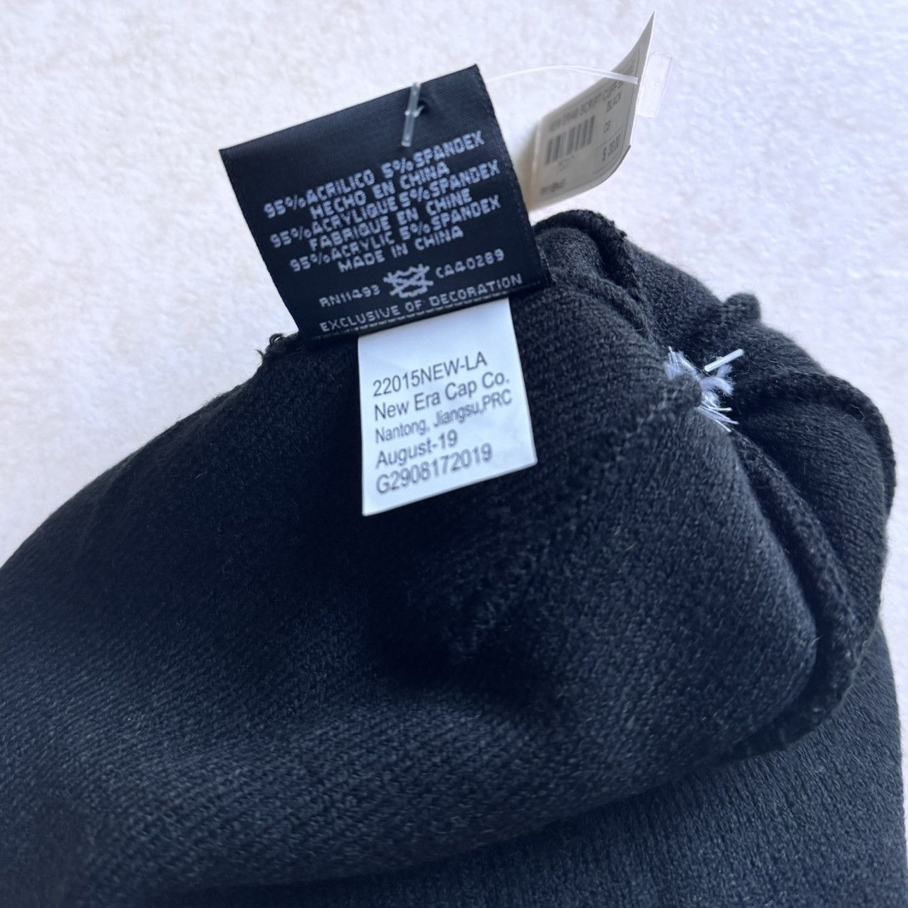 Supreme Supreme x New Era Script Cuff Beanie FW 19 NAVY Size ONE SIZE - 8 Thumbnail