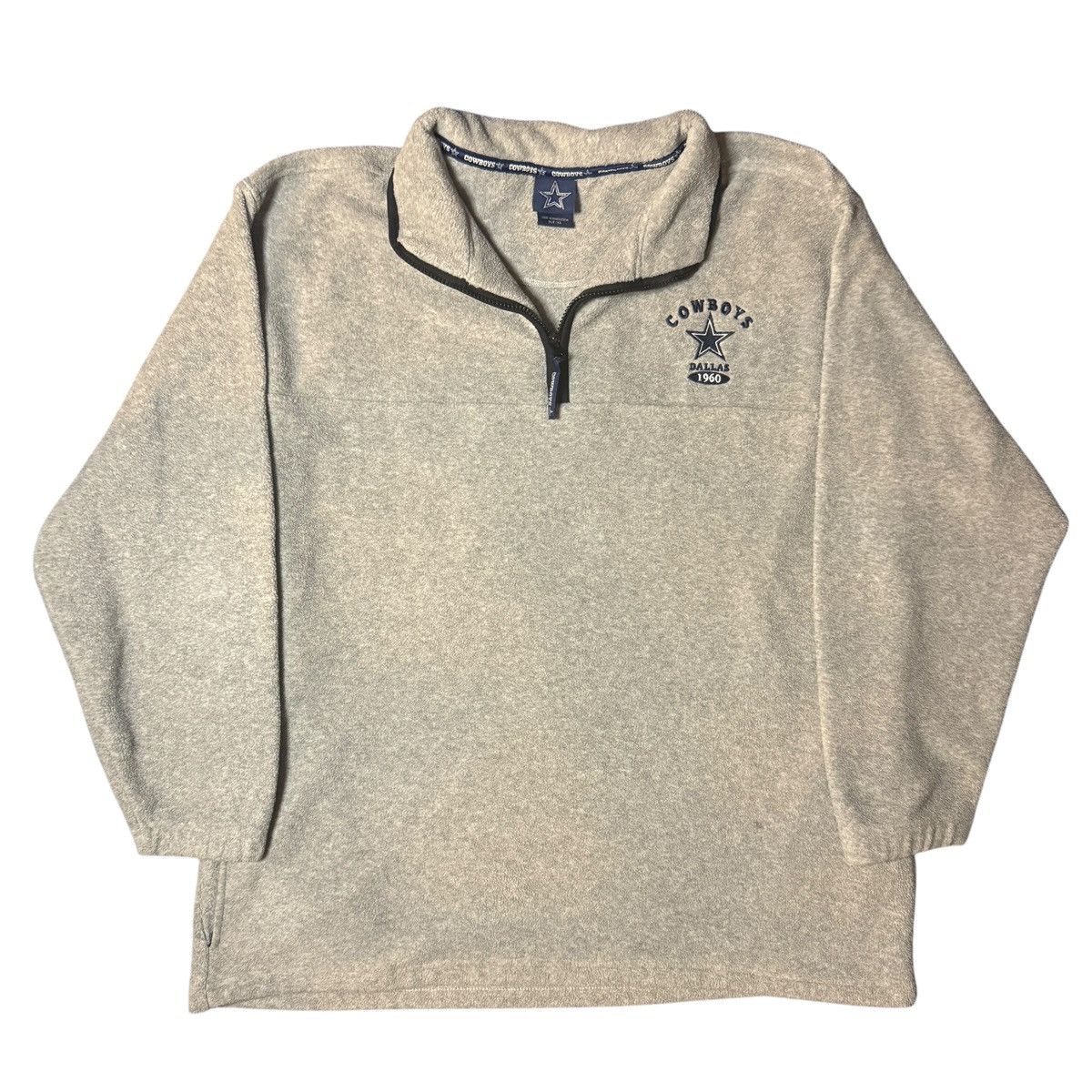 NFL × Vintage Vintage Y2K Dallas Cowboys Embroidered 1/4 Sweatshirt Size US XL / EU 56 / 4 - 2 Thumbnail
