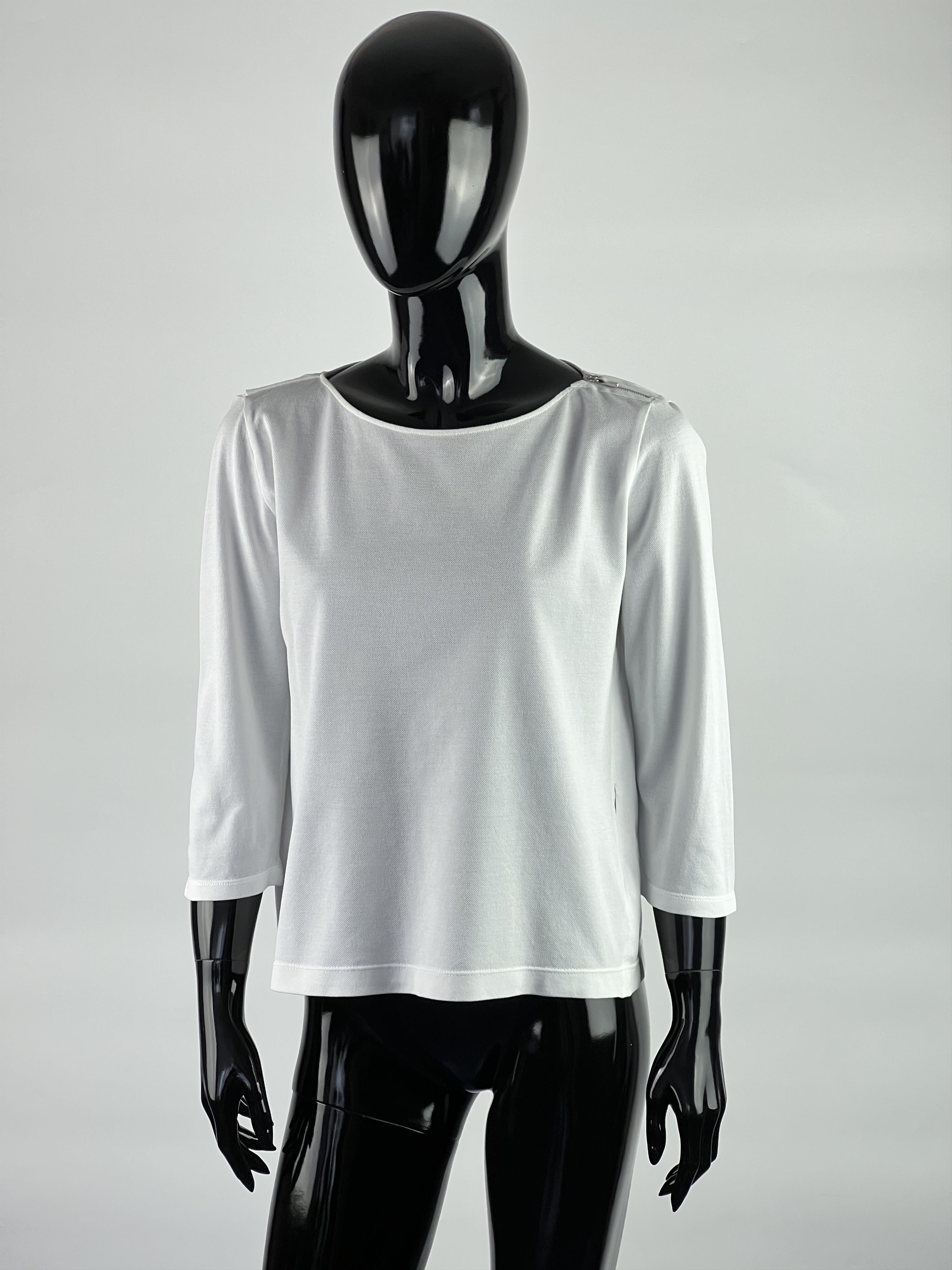 Fabiana Filippi Fabiana Filippi White Cotton Top Size IT44 Size M / US 6-8 / IT 42-44 - 1 Thumbnail