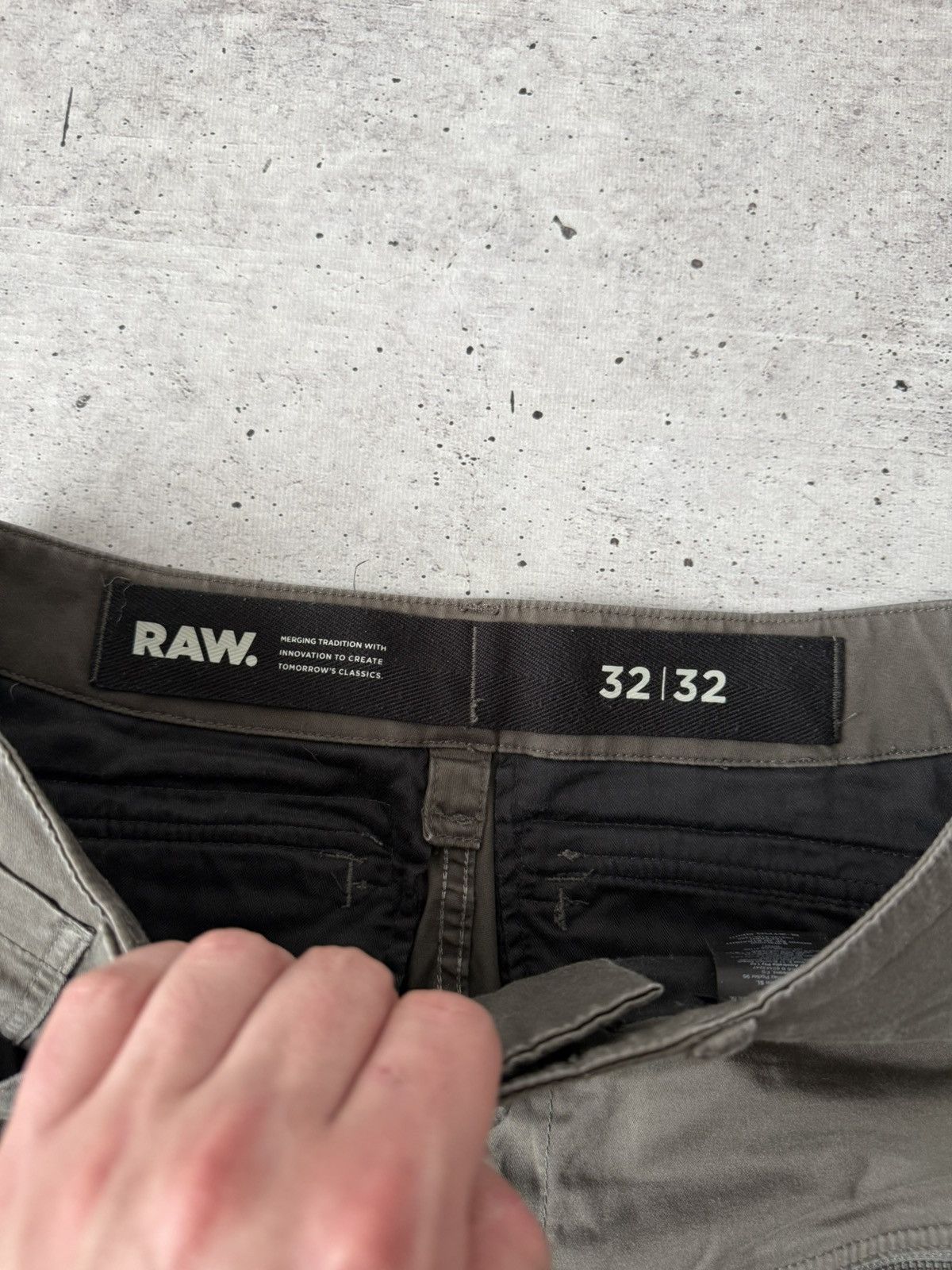 G-Star G-Star RAW Rovic Zip 3D Straight Tapered Cargo Pants Olive Size US 32 / EU 48 - 10 Thumbnail