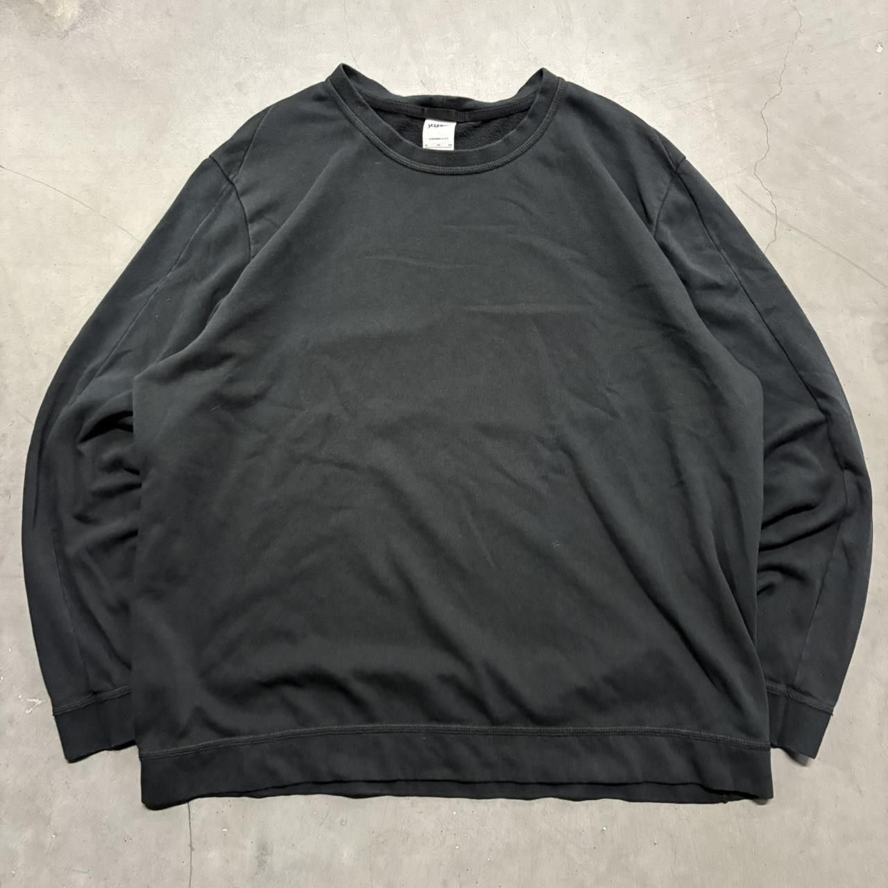 Nike Crazy Vintage Y2K/2000s Blank Nike Therma-Fit Black Yoga Crewneck Sweatshirt! Size US XL / EU 56 / 4 - 1 Thumbnail