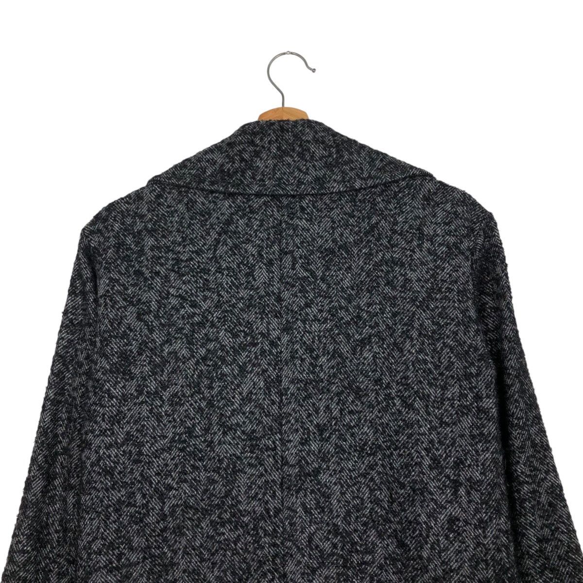 Japanese Brand Tommy Bahama Wool Blend Peacoat — Charcoal Herringbone Size US XS / EU 42 / 0 - 10 Thumbnail