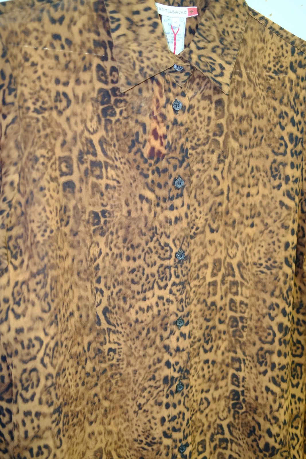 Jean Charles De Castelbajac 90's Castelbajac Leopard Print Long Sleeve Button-Up Size M / US 6-8 / IT 42-44 - 3 Thumbnail