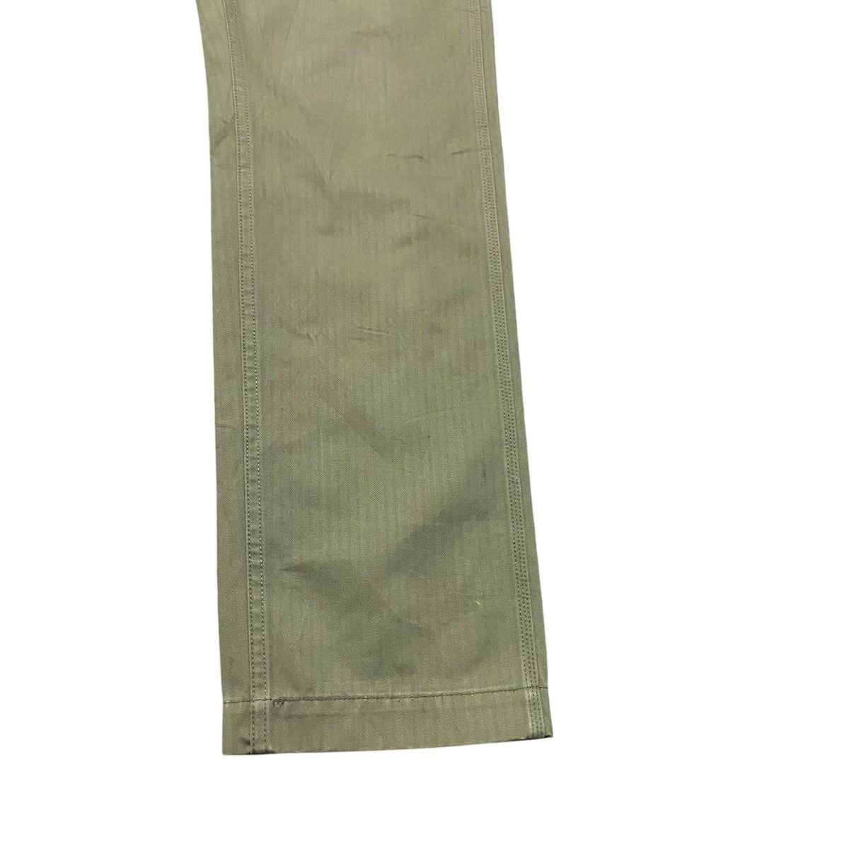Japanese Brand BUTTON ONE'S LIP Herringbone Fatigue Pants Size US 30 / EU 46 - 9 Thumbnail