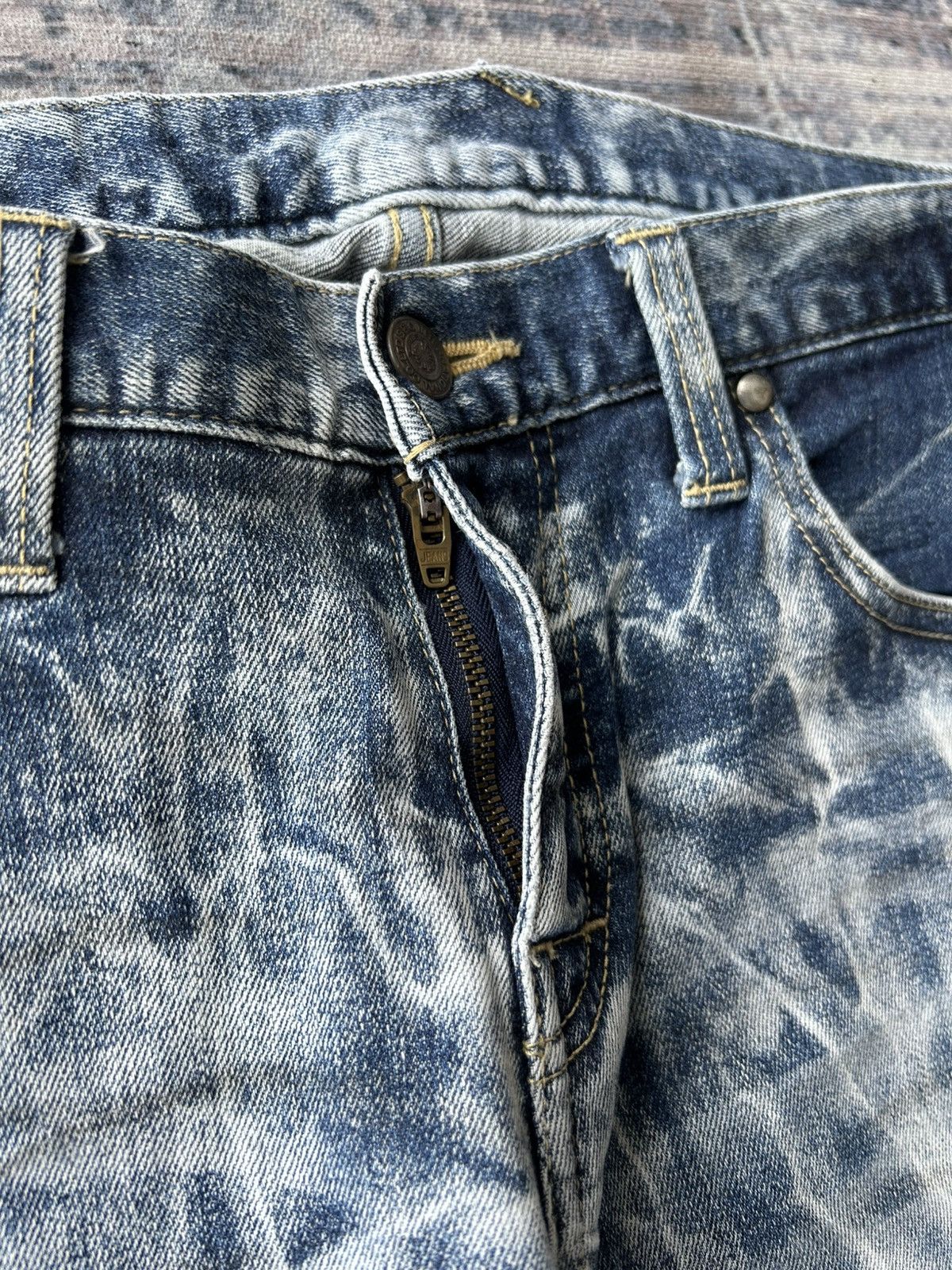 If Six Was Nine Rockstar Tornado Mart Acid Wash Jeans Size US 31 - 12 Thumbnail