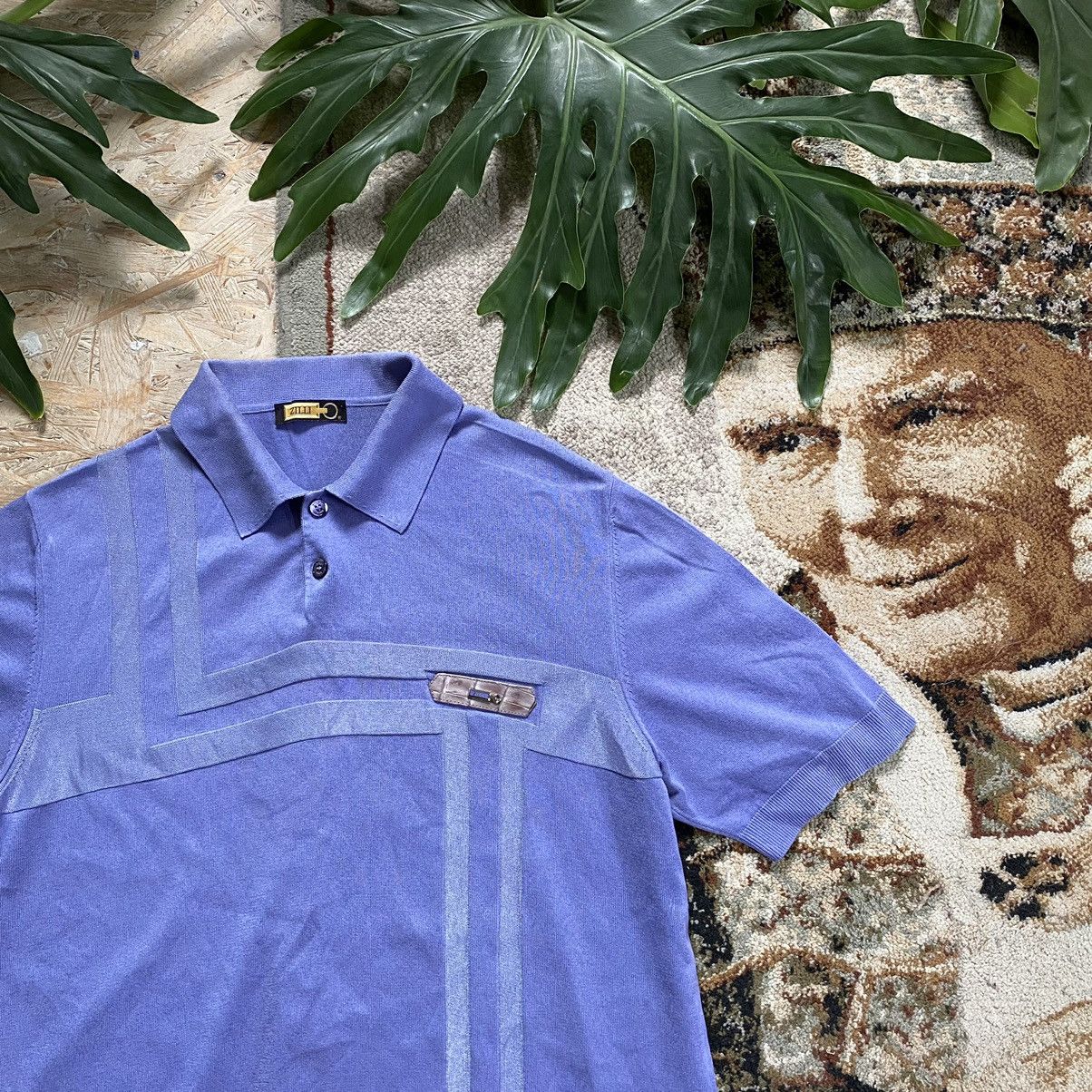 Zilli ZILLI VERY RARE SILK COTTON POLO WITH ALLIGATOR LEATHER Size US L / EU 52-54 / 3 - 8 Thumbnail