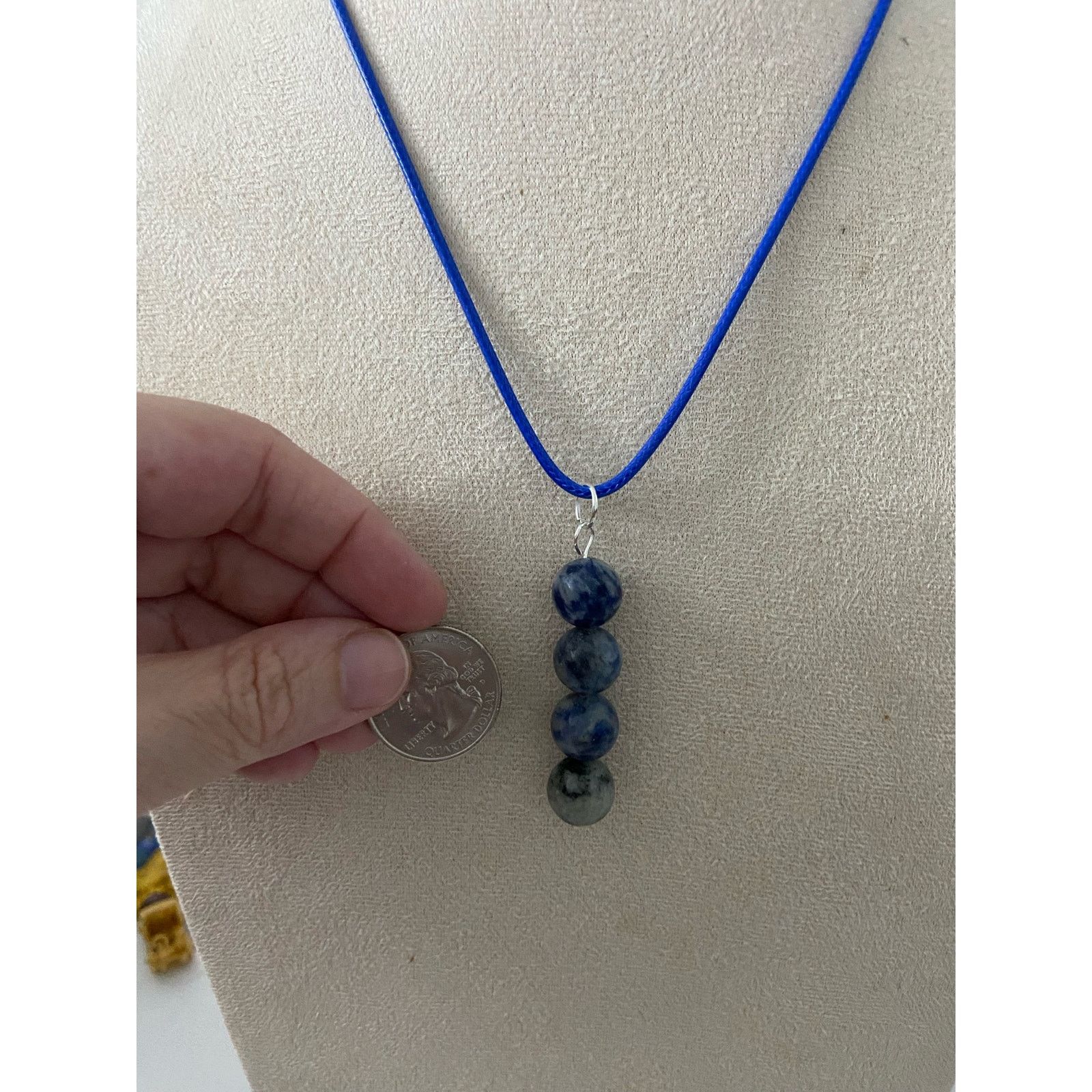 Handmade Handmade sodalite pendant necklace Size ONE SIZE - 2 Thumbnail