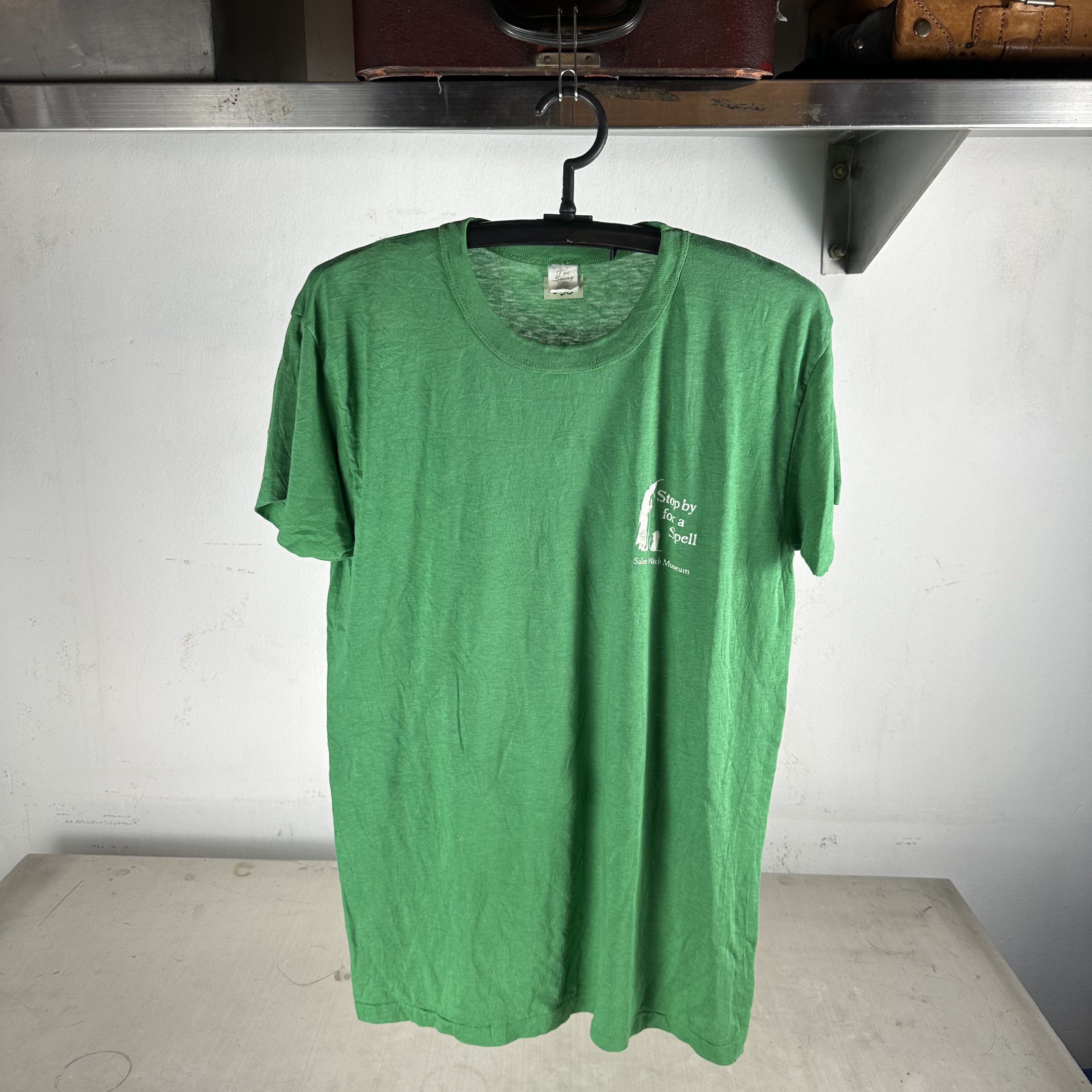 Vintage ​​Vintage 80s Salem Witch Museum Stop By For A Spell T-Shirt Size US M / EU 48-50 / 2 - 1 Thumbnail