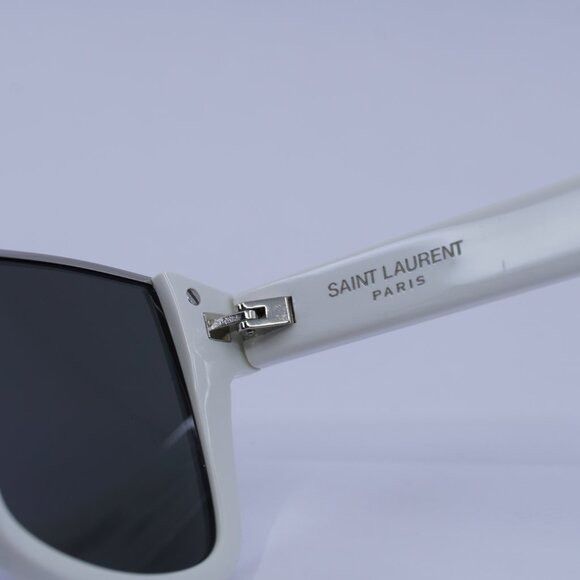 Saint Laurent Paris Saint Laurent SL 51 CUT 003 Sunglasses Ivory/Silver Square Size ONE SIZE - 8 Thumbnail
